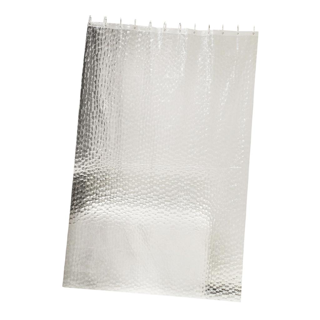 Mildew Resistant Anti-Bacterial PEVA Shower Curtain Liner White 180x180cm