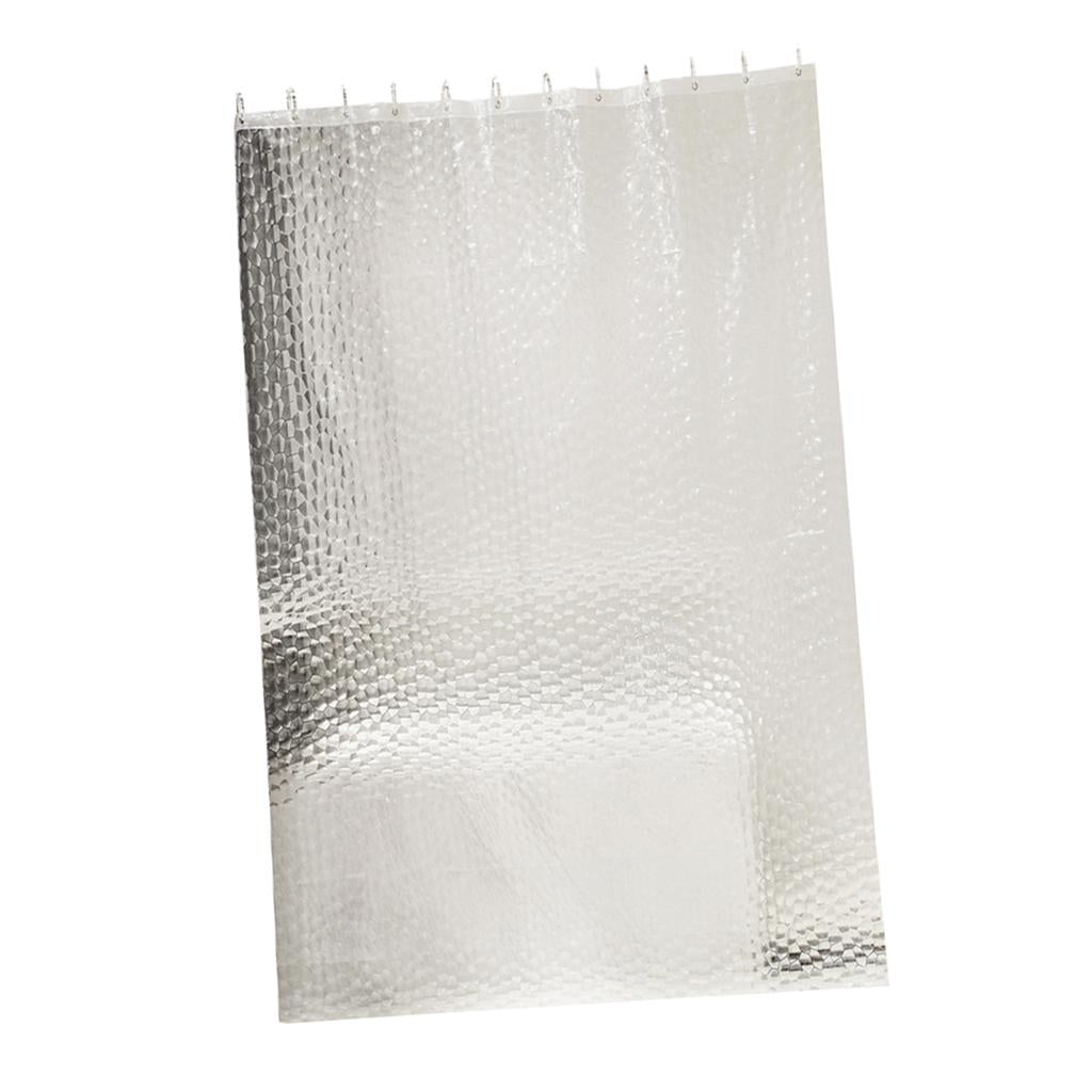 Mildew Resistant Anti-Bacterial PEVA Shower Curtain Liner White 180x180cm