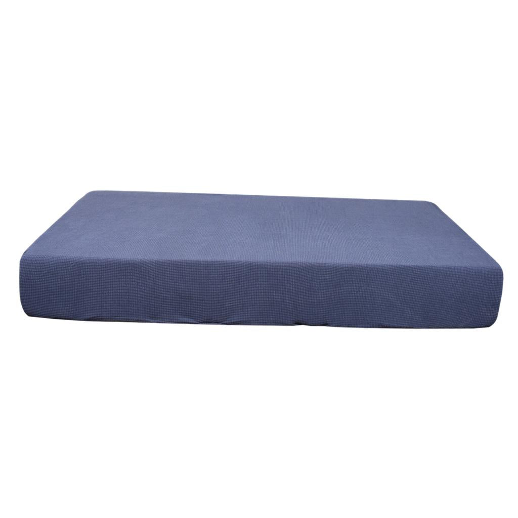 Stretch Spandex Jacquard Sofa Couch Seat Cushion Cover Dark Grey-Size S