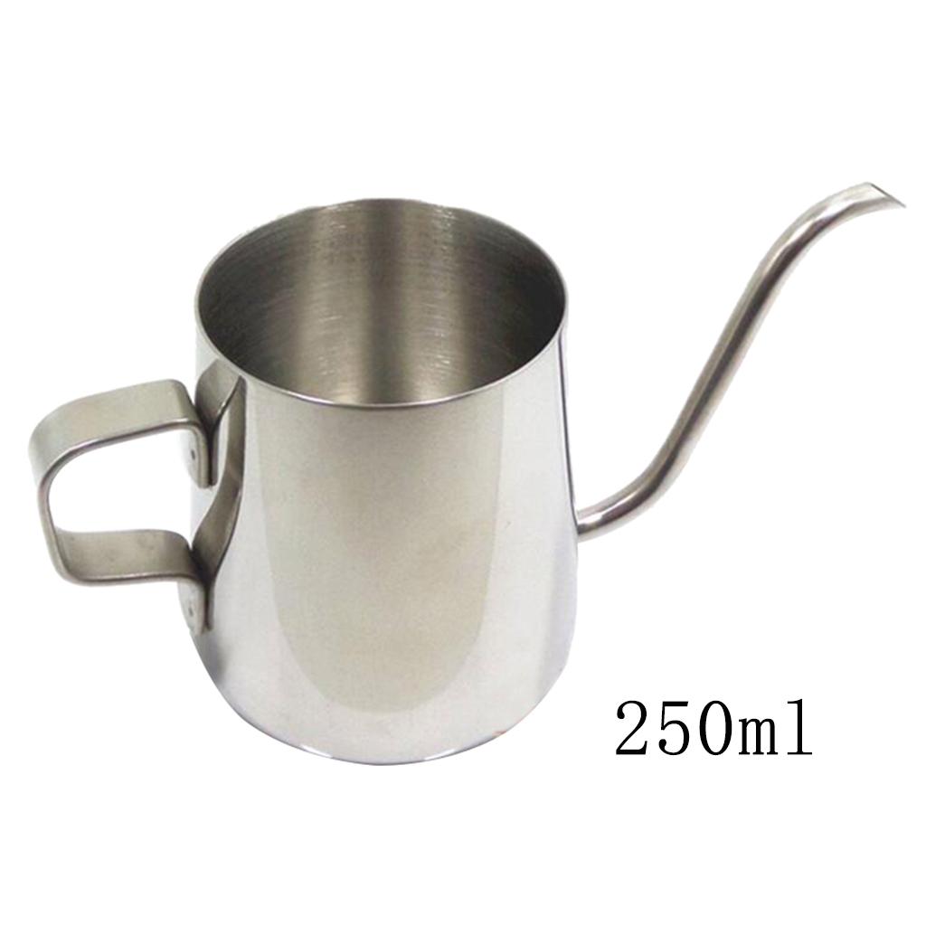 Stainless Steel Coffee Pot Gooseneck Coffee Kettle Tea Pot 250ml