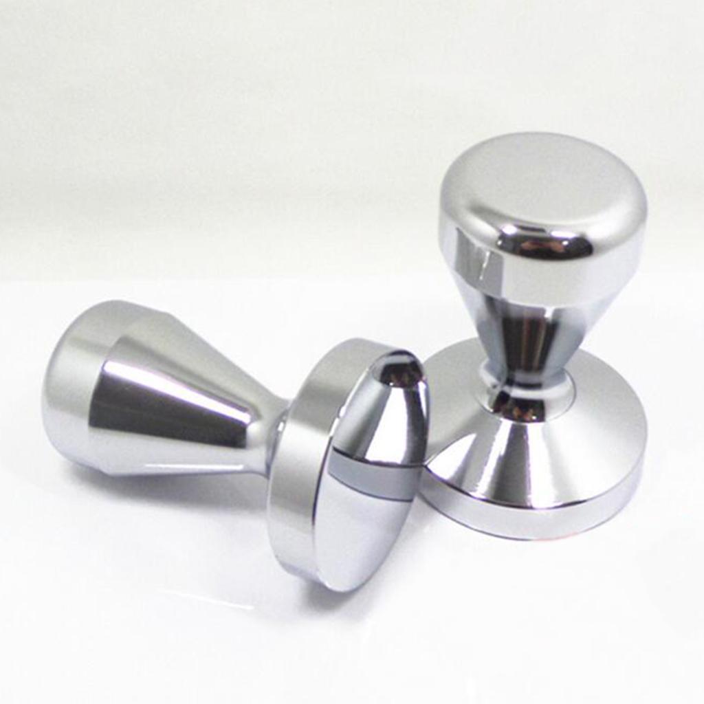 Stainless Steel Espresso Tamper Premium Barista Coffee Tamper Silver-49mm