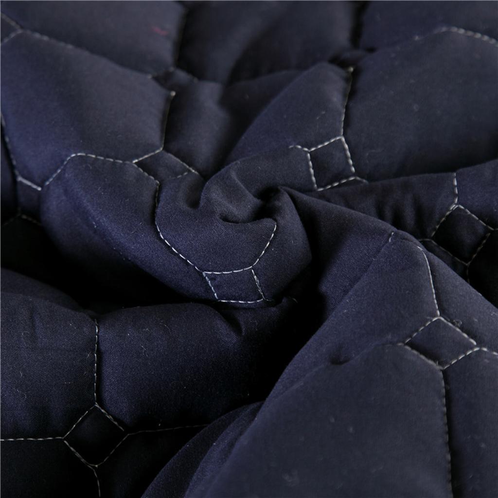 Soft Beauty Massage Bed Sheet With Pillowcase and Stool Cover Dark Blue