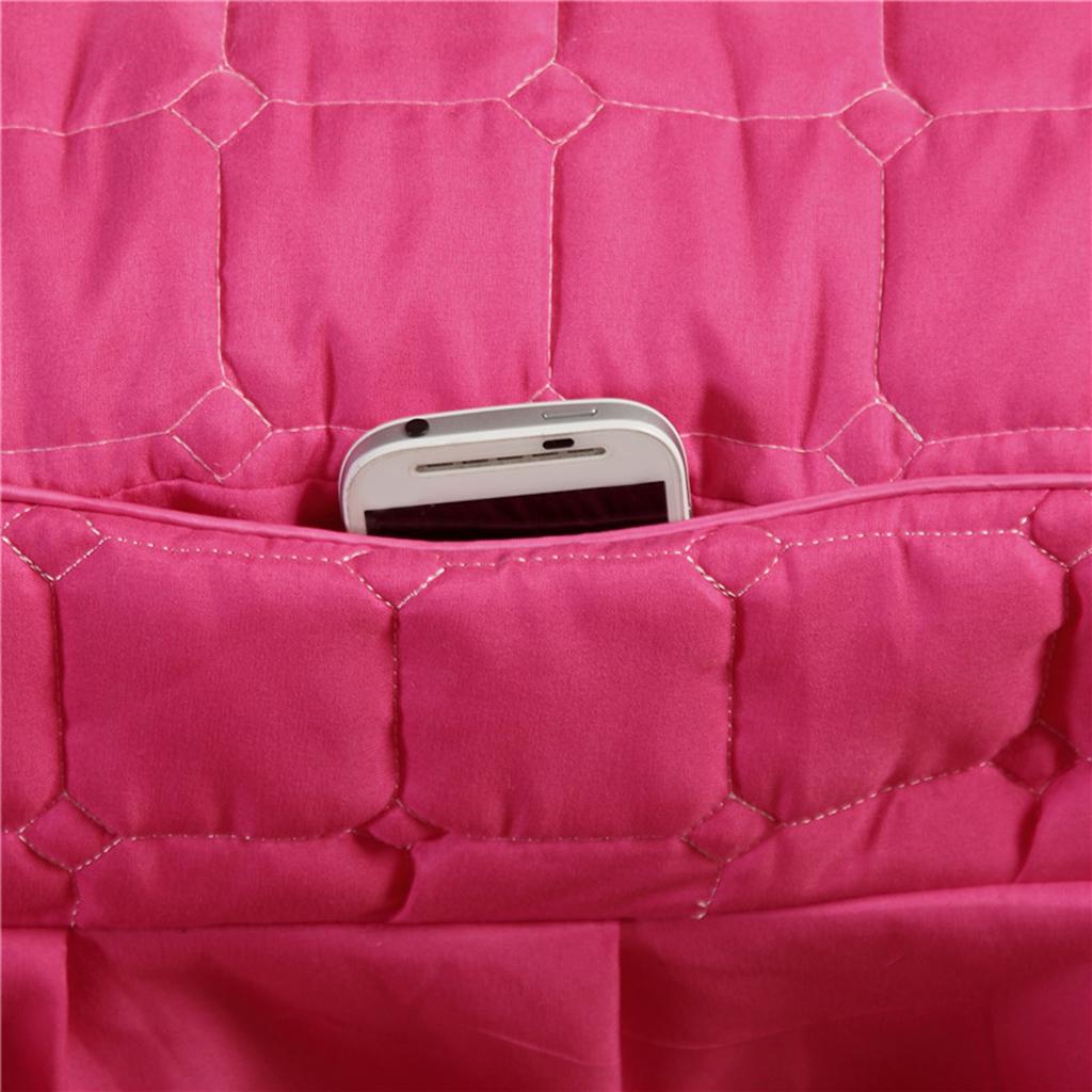 Soft Beauty Massage Bed Sheet With Pillowcase and Stool Cover Hot Pink