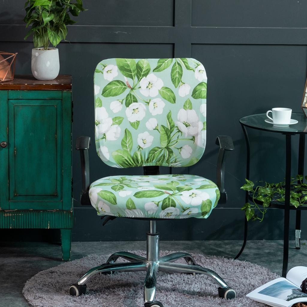Removable Stretchable Soft Slipcover Office Computer Chair Covers Style_6