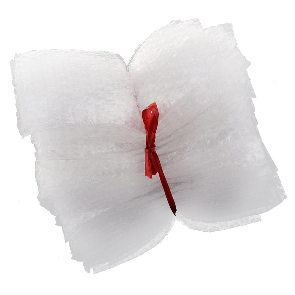 Pack of 50, Bubble Out Pouches Bags Wrap Cushioning Clear 10x20cm