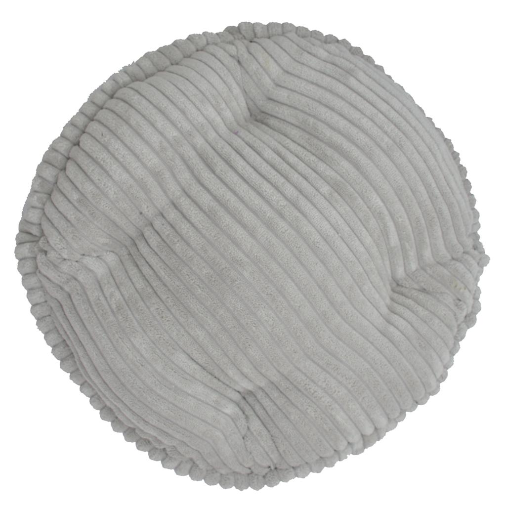 Winter Thicken Round Bar Stool Cover Chair Seat Cushion Light Grey - 33cm