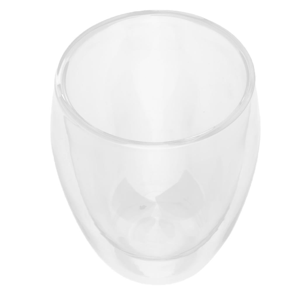 Glass Cup Double-Layer Glass Coffee Mugs