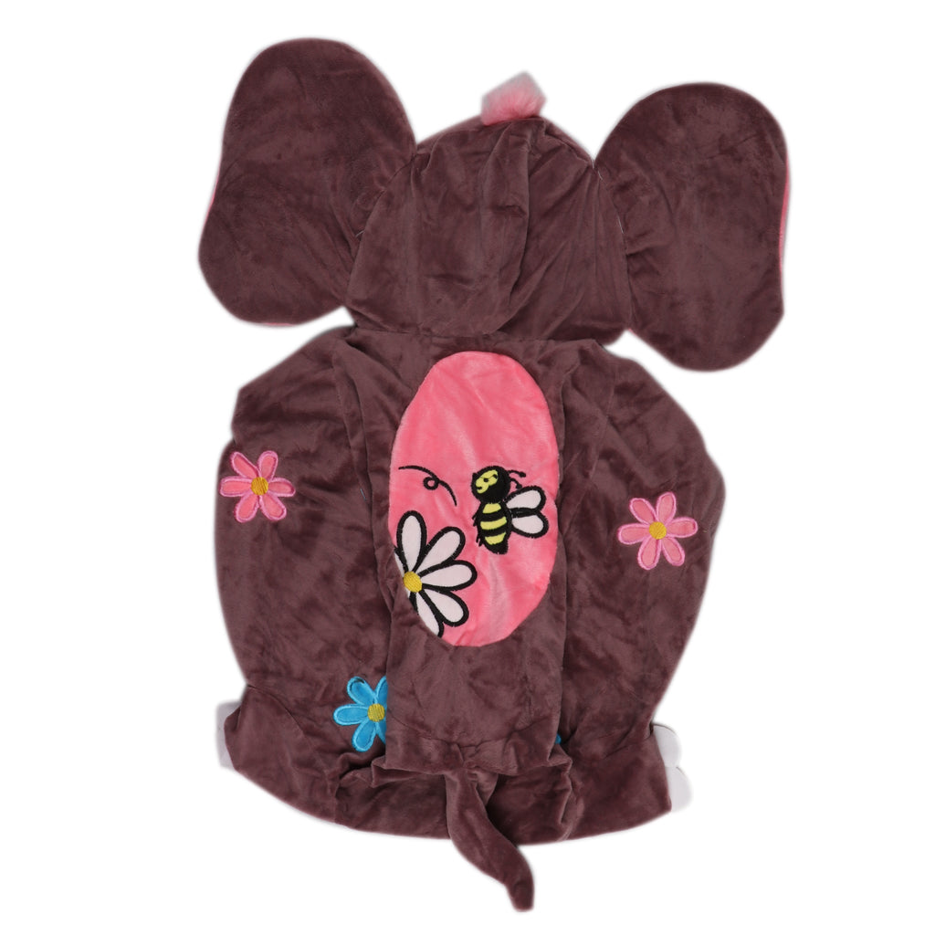 Cartoon Animal Kids Seat Sofa Cover Baby Chair Bean Bag Elephant (Wine Red)