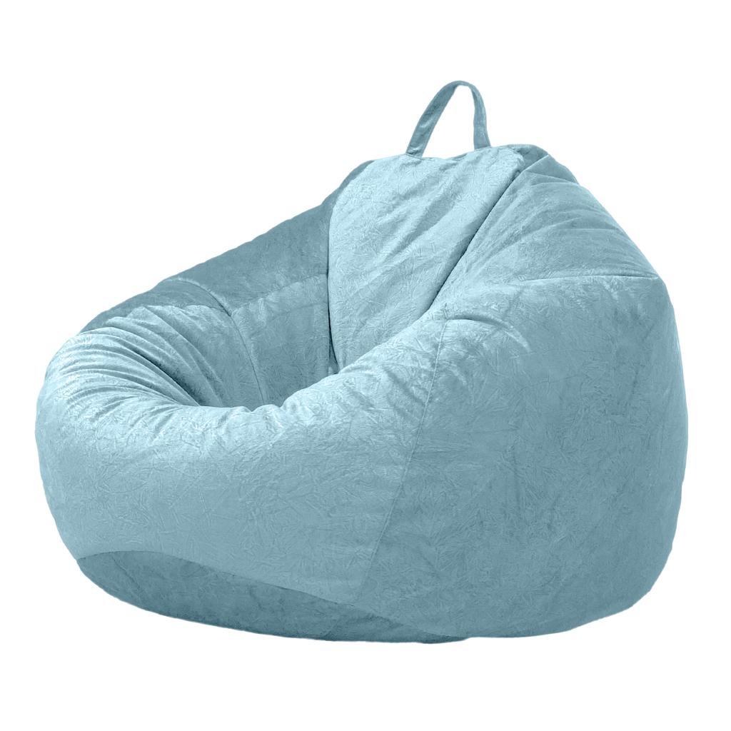 Audlt Teen Size Bean Bag Chair Cover Bedding Toy Storage Light Blue