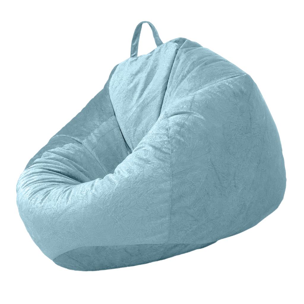 Audlt Teen Size Bean Bag Chair Cover Bedding Toy Storage Light Blue
