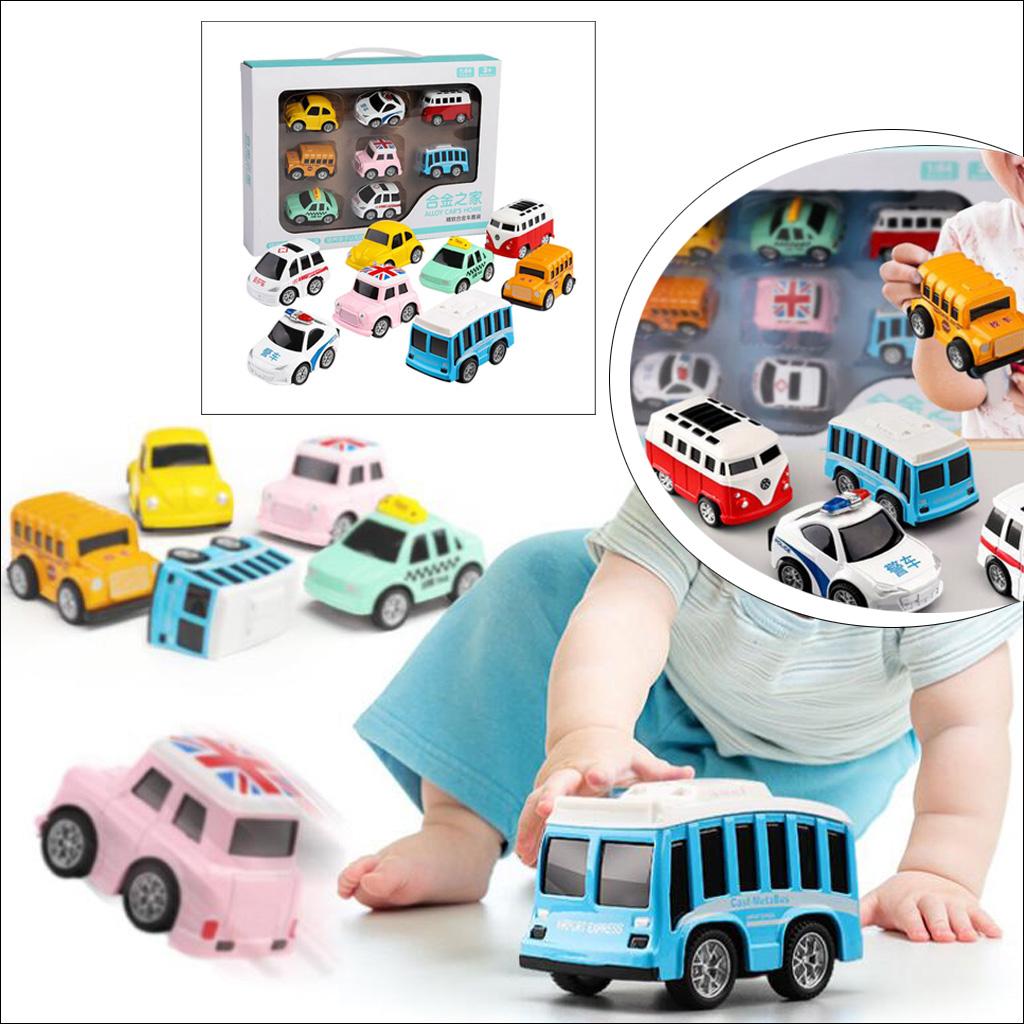 Alloy Pull Back Car Construction Vehicles Kids Party Favors Set Toys