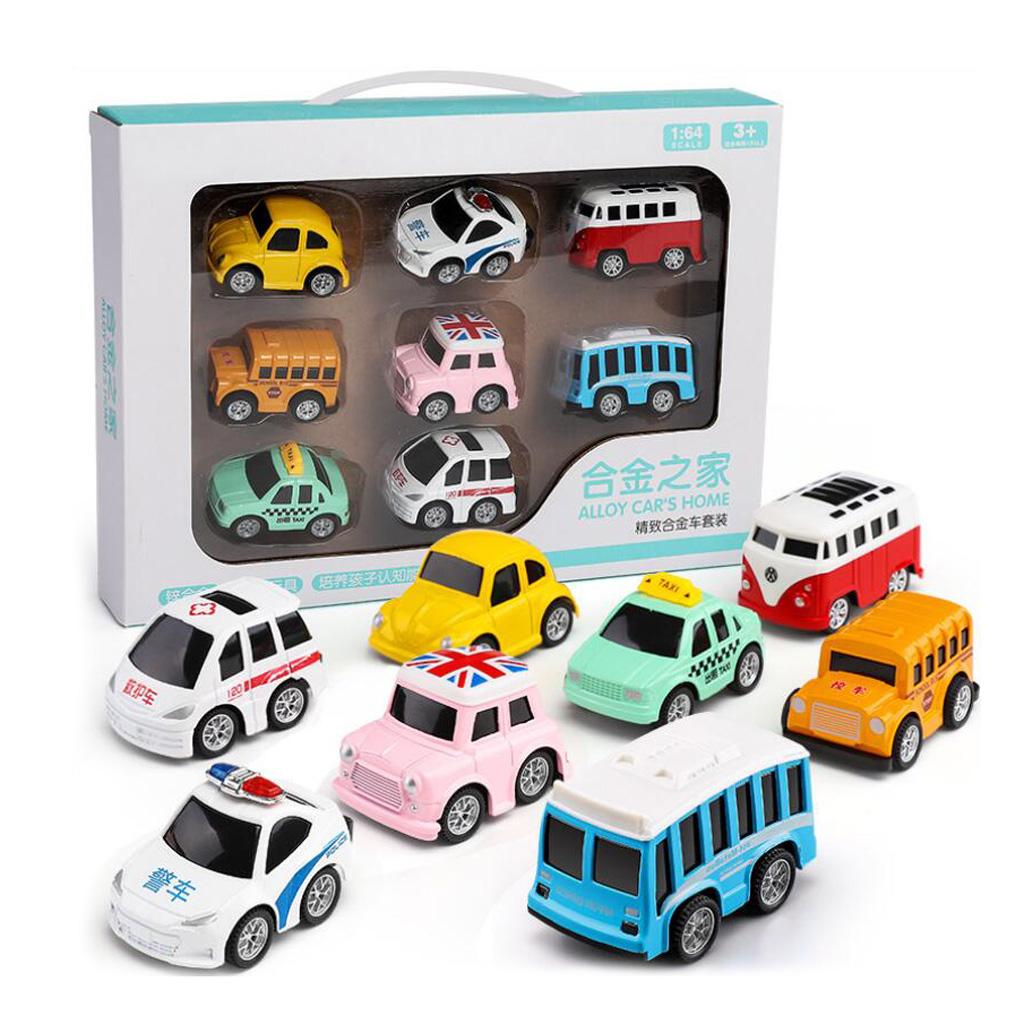 Alloy Pull Back Car Construction Vehicles Kids Party Favors Set Toys