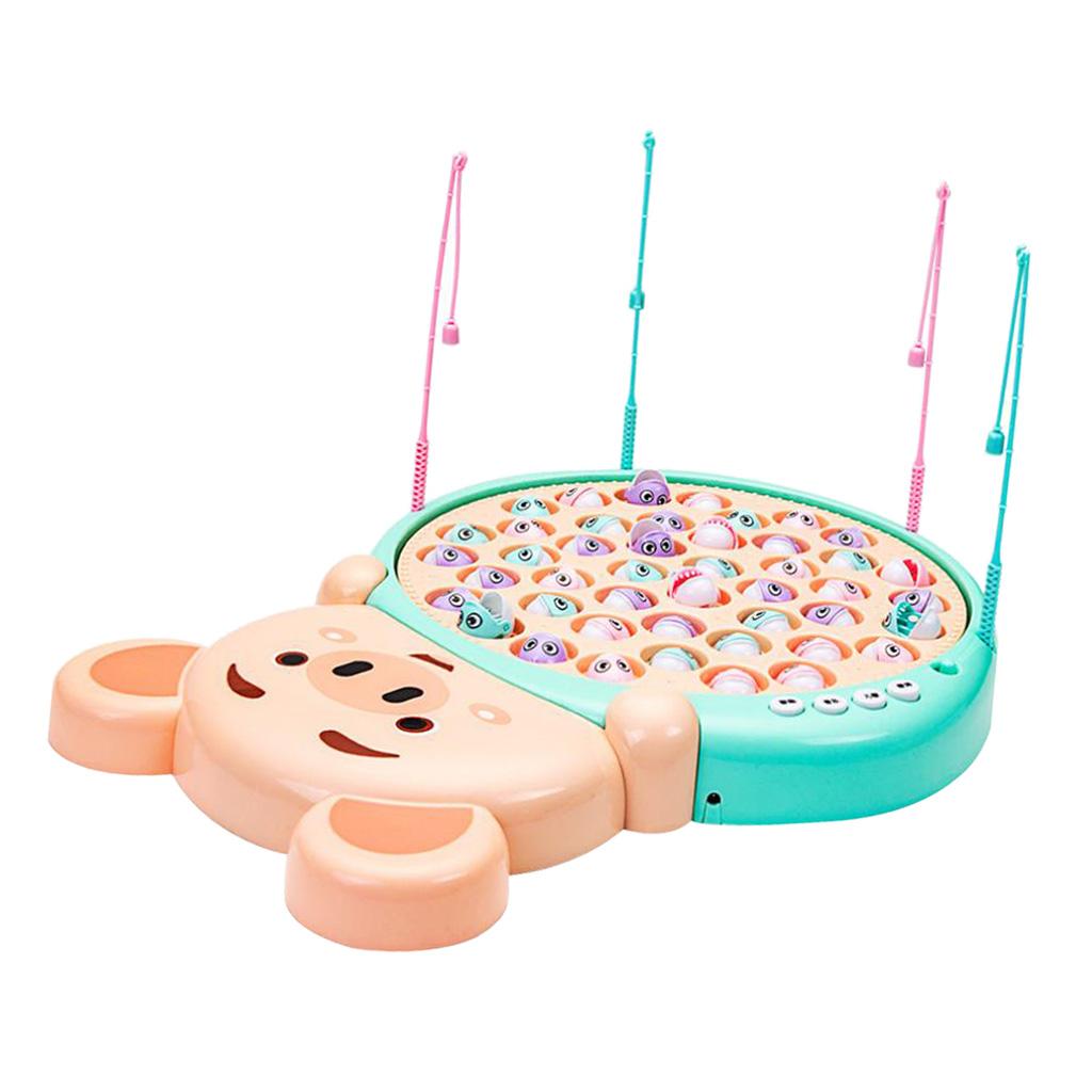 Toddler Cartoon Pig Magnetic Fishing Game Set Kids Early Educational Toys