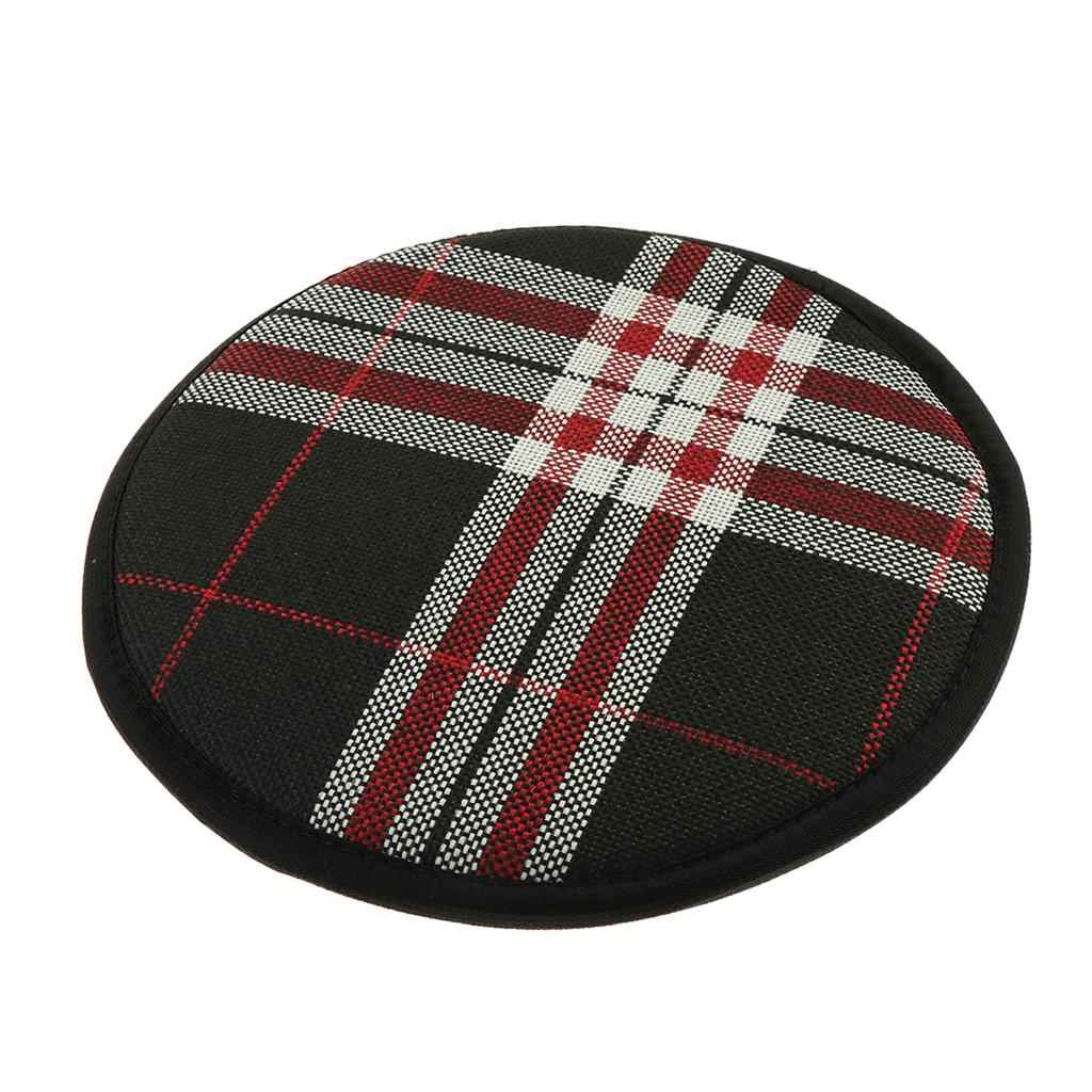 Cotton Stripe Office Home Chair Cushion Dining Chair Pads  Round 25cm