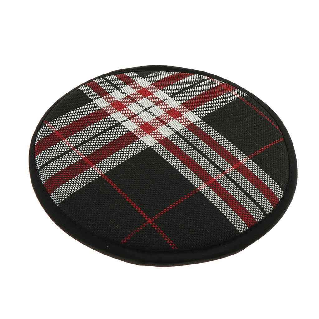 Cotton Stripe Office Home Chair Cushion Dining Chair Pads  Round 25cm