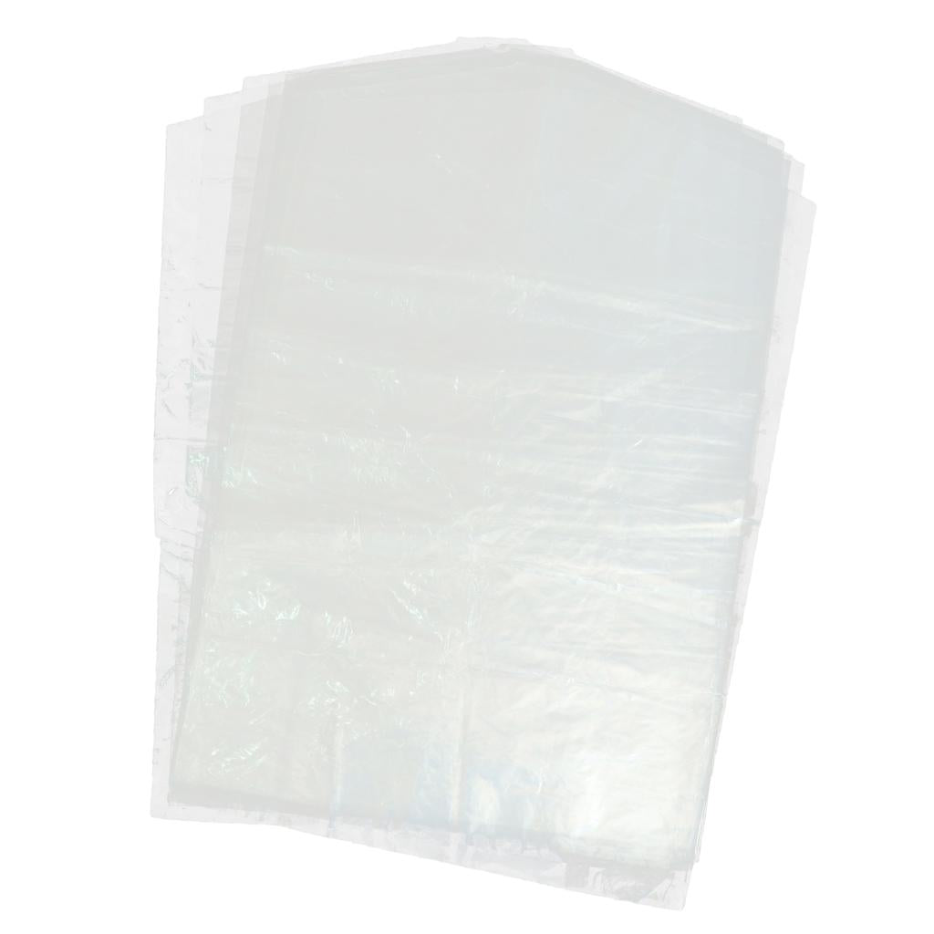 10pcs Plastic Hanging Garment Bags Clothes Shirt Coat Storage Cover 60x100cm