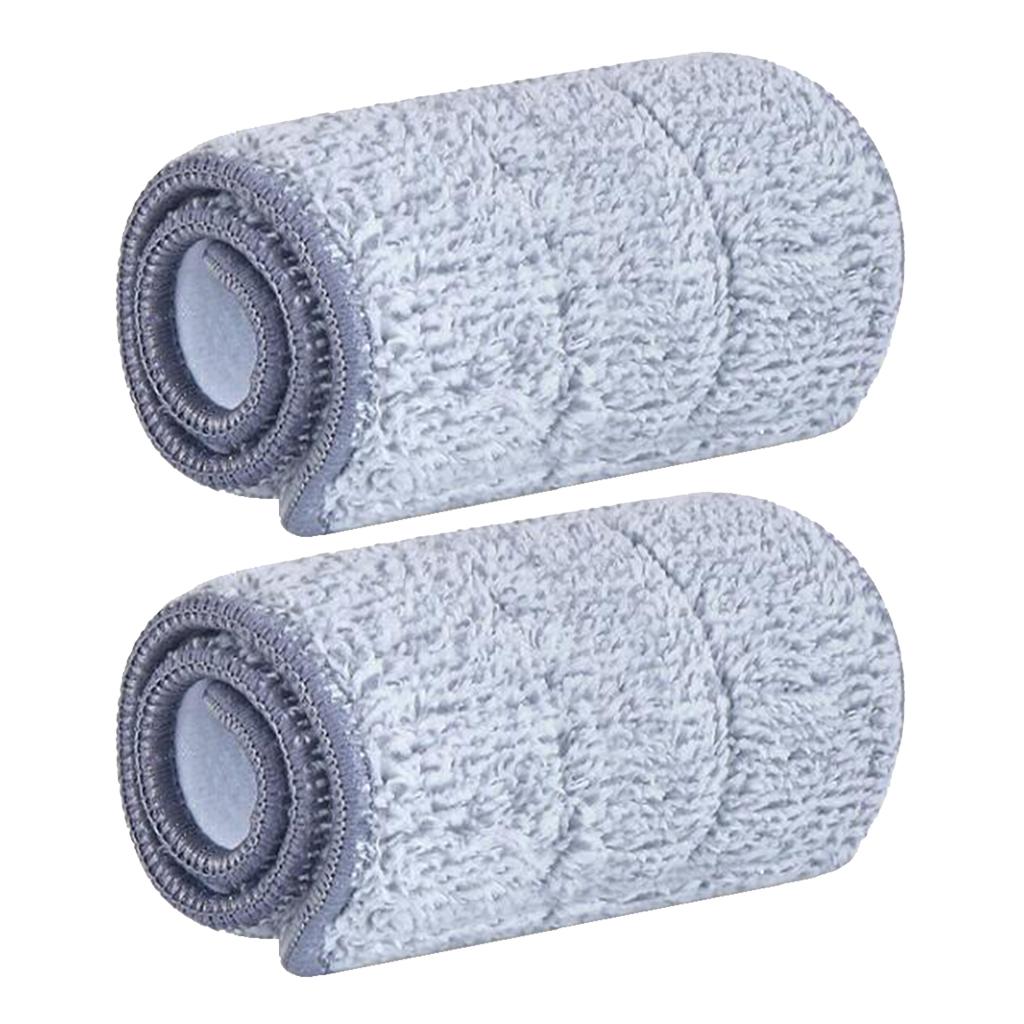 3xReplacement Flat Mop Pad Kitchen Bathroom Floor Duster Cleaning Cloth 2pcs