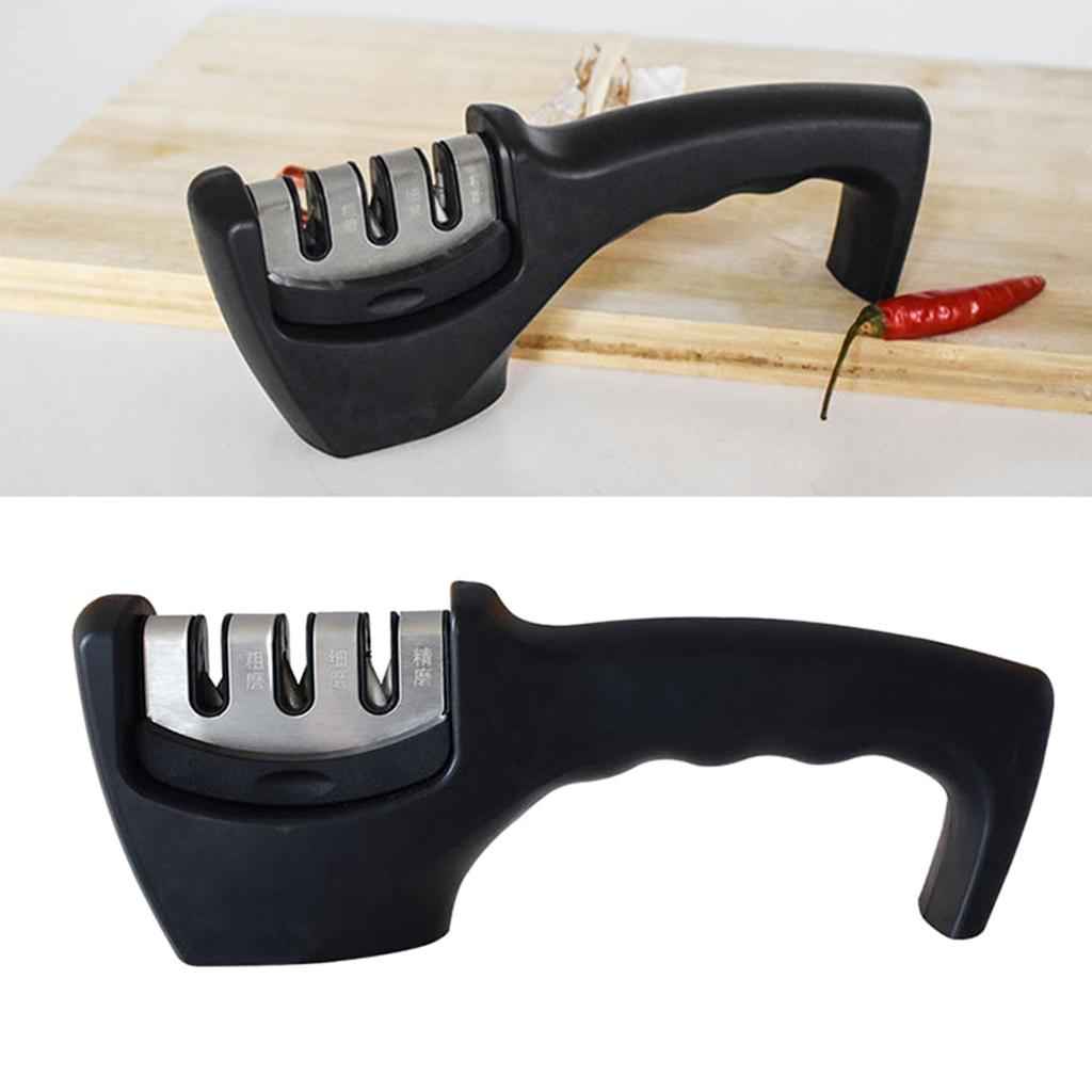 Kitchen Knife Sharpener Knives Blades Sharpening Damaged Blade Restore Black