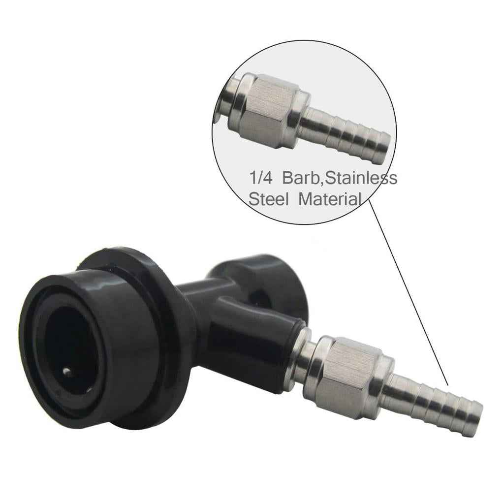 Ball Lock Gas & Liquid Threaded Assemblies Disconnects Kit New Black