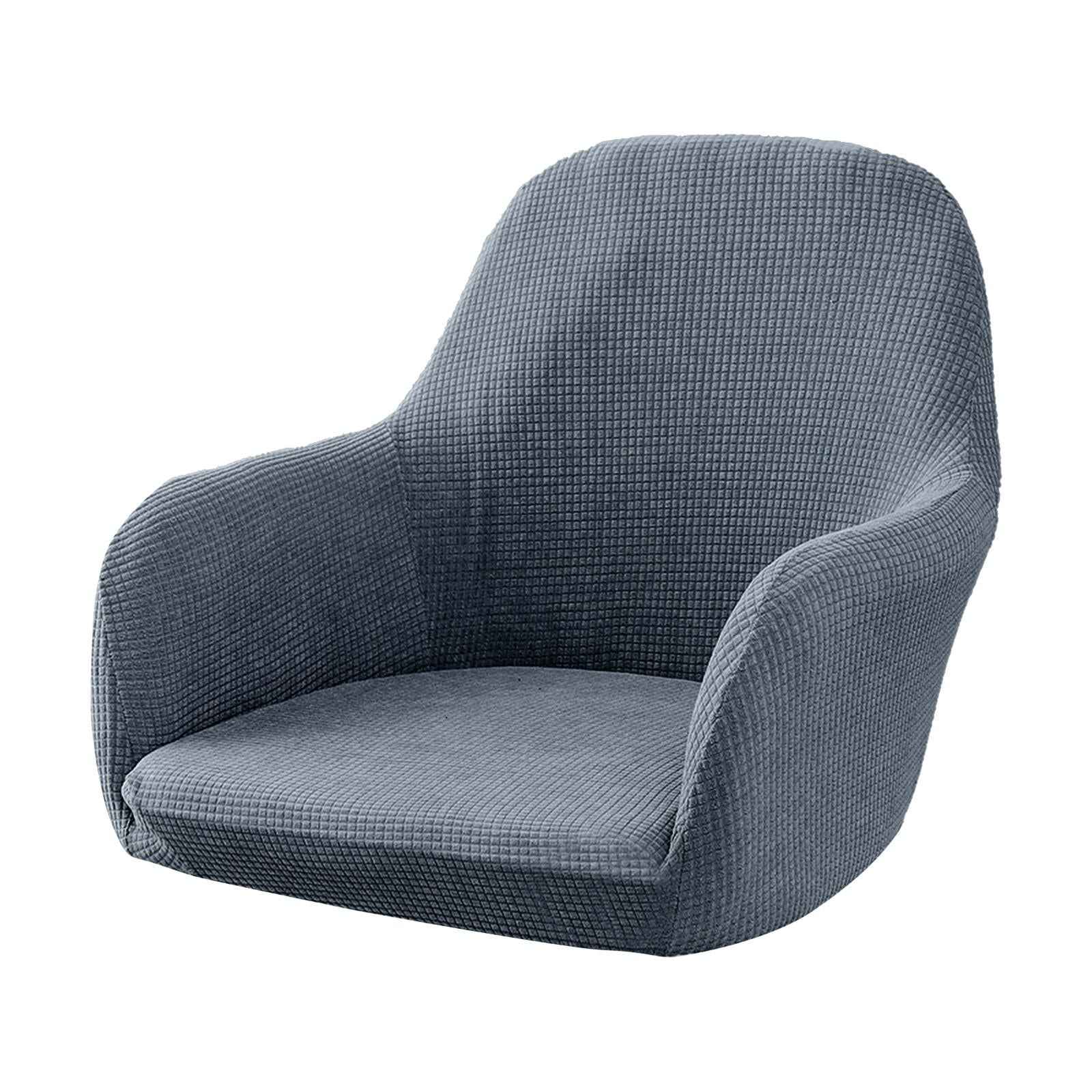 Jacquard Dining Chair Slipcovers Dining Room Chair Protector Dark Gray