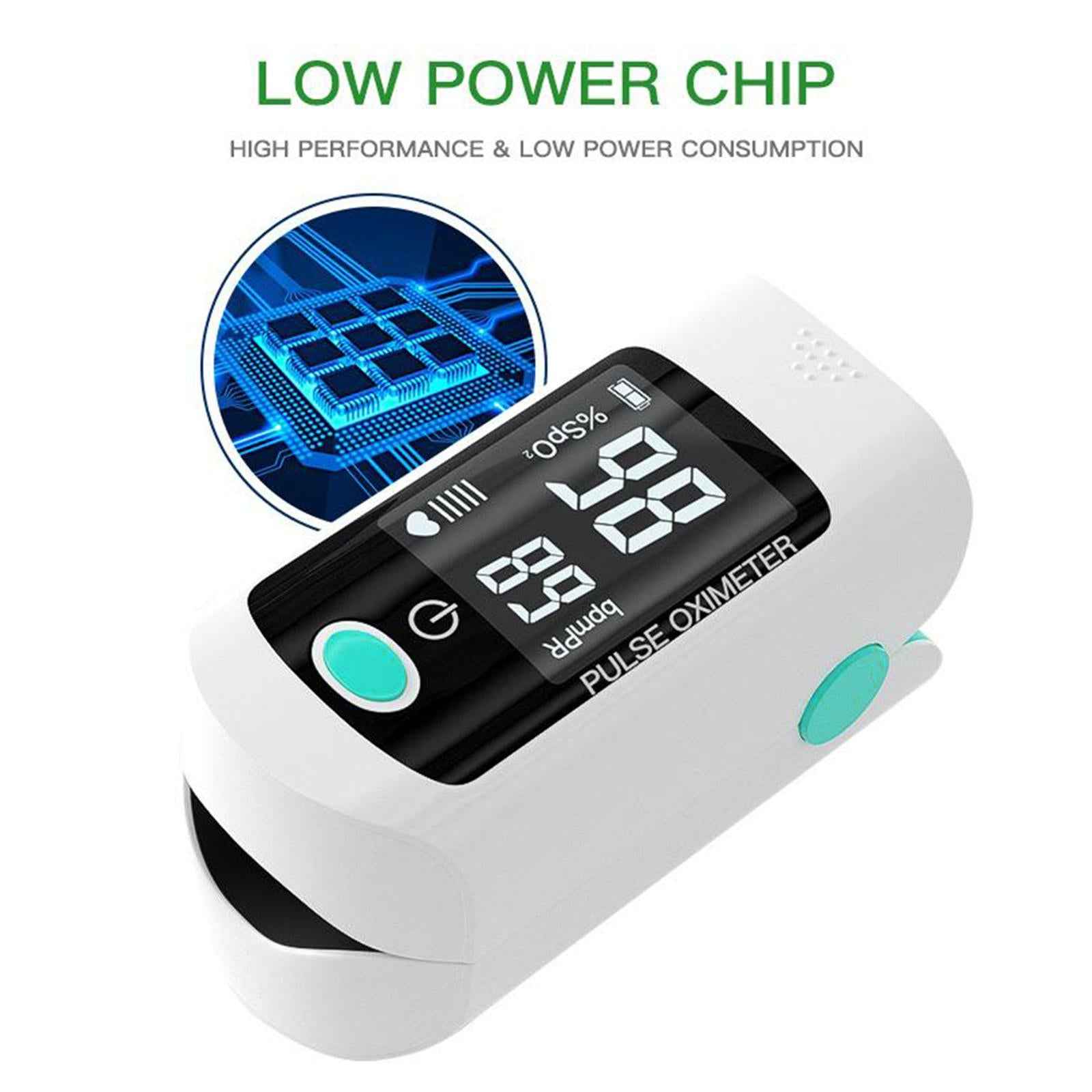 Pulse Oximeter Fingertip Blood Oxygen SpO2 Monitor Pulse Rate Oximeter Blue