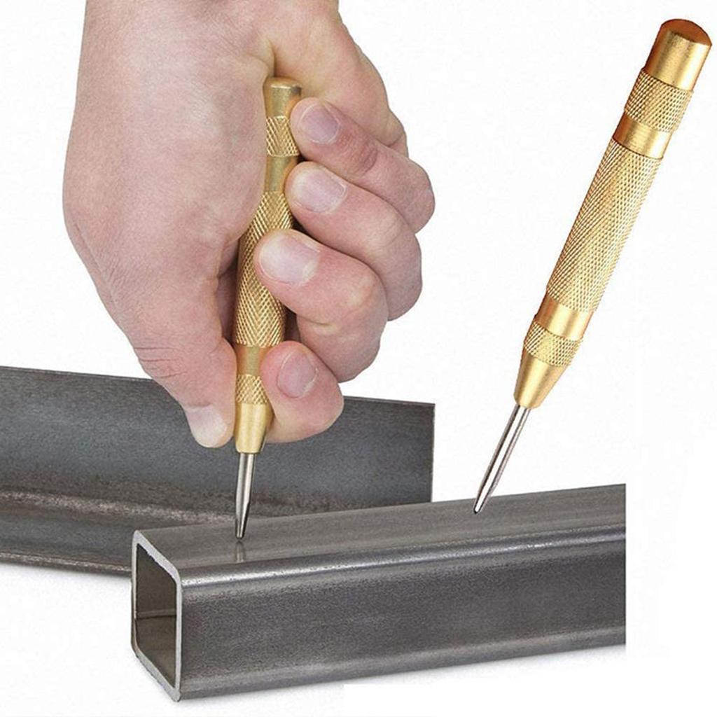 2PCS Center Hole Punch Strikes Surface Hammer Spring Loaded Window Breaker