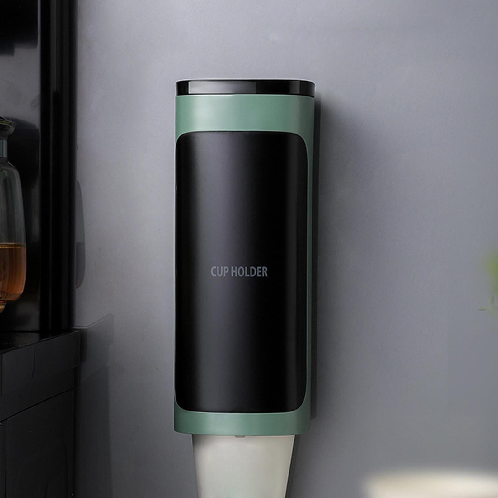 Disposable Cup Dispenser Wall Mounted Cup Dispenser Plastic Cup Organizer White Single