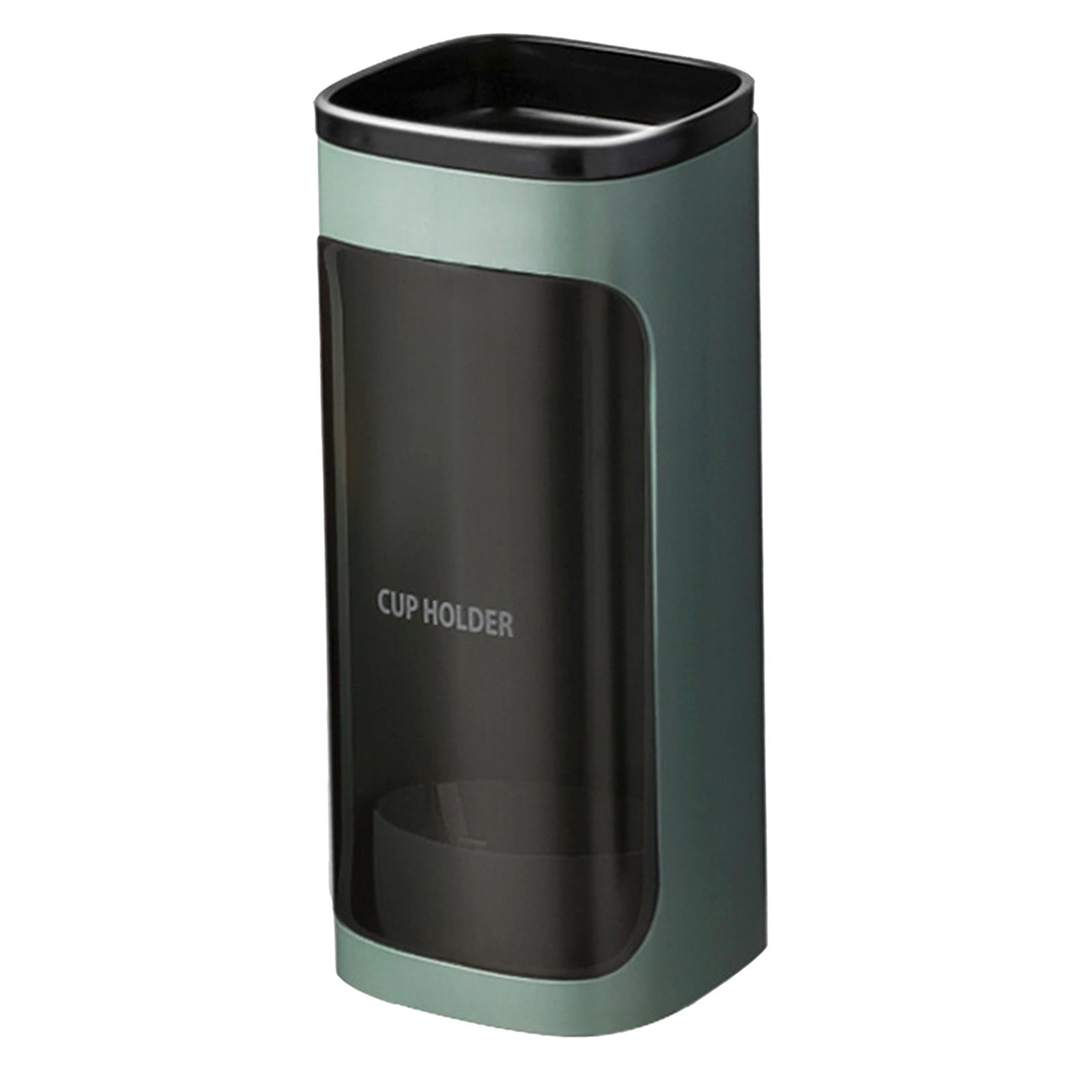 Disposable Cup Dispenser Wall Mounted Cup Dispenser Plastic Cup Organizer Green Single