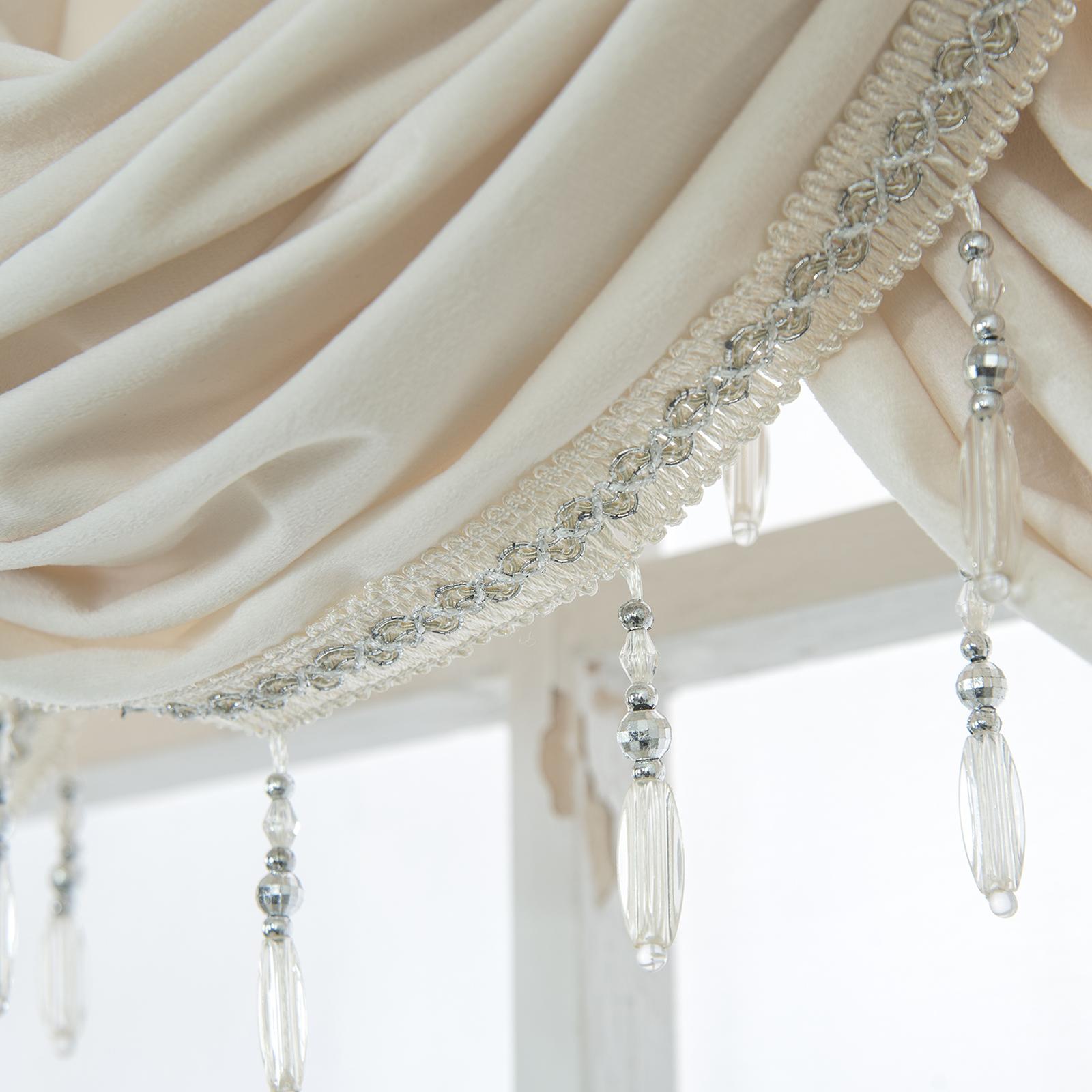 Cafe Curtains Kitchen Curtain Valances for Home Bathroom Windows White