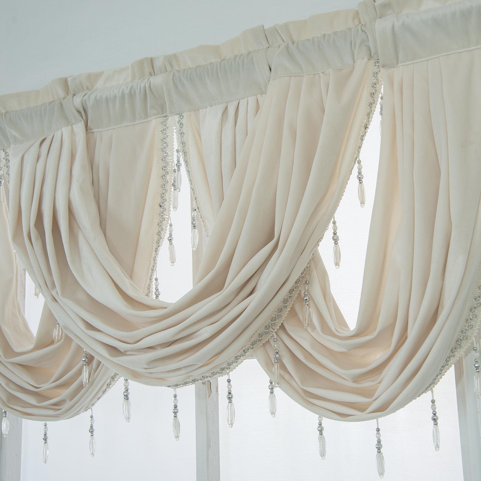 Cafe Curtains Kitchen Curtain Valances for Home Bathroom Windows White