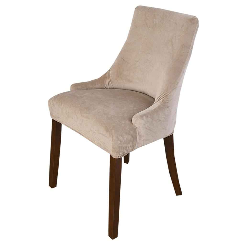 Stretch Wingback Chair Cover Slipcover Reusable Arm Chair Cover Light Coffee