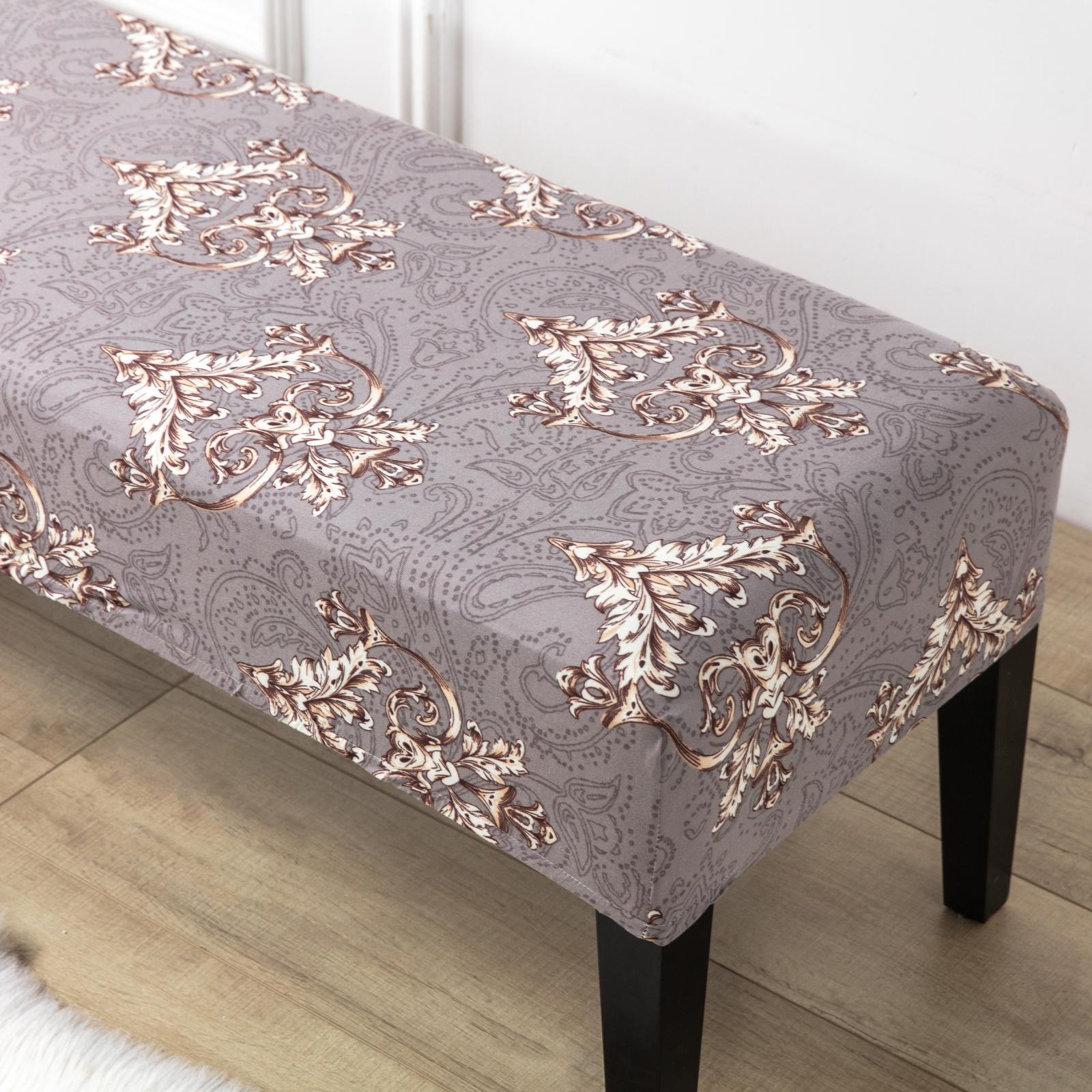 Bench Covers High Stretch Slipcover for Dining Room Bench Seat Cushion Cover F