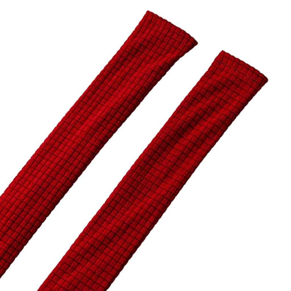 2/Set Zipper Washable Elastic Chair Arm Cover Armrest Slipcover Red Wine