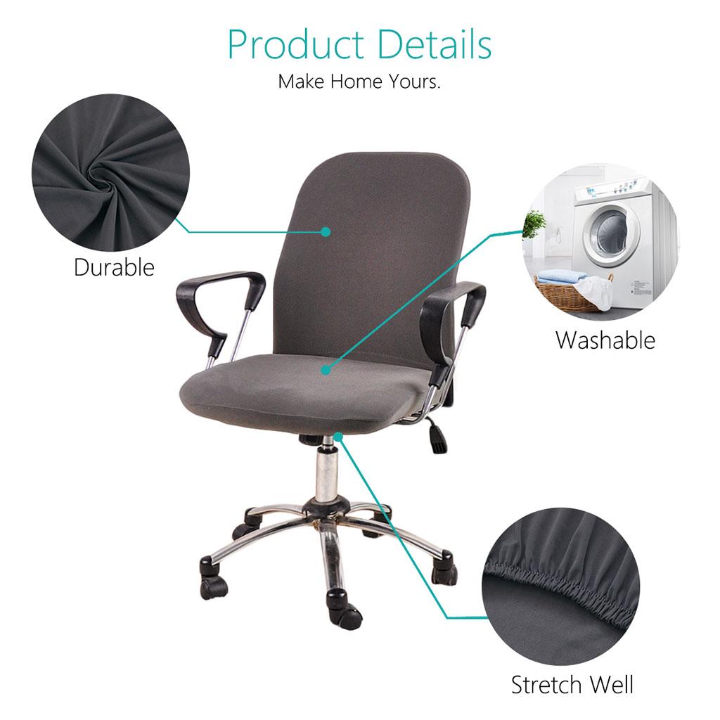 Chair Cover Removable Split-type Armchair Seat Cover Chair Seat Protector Grey
