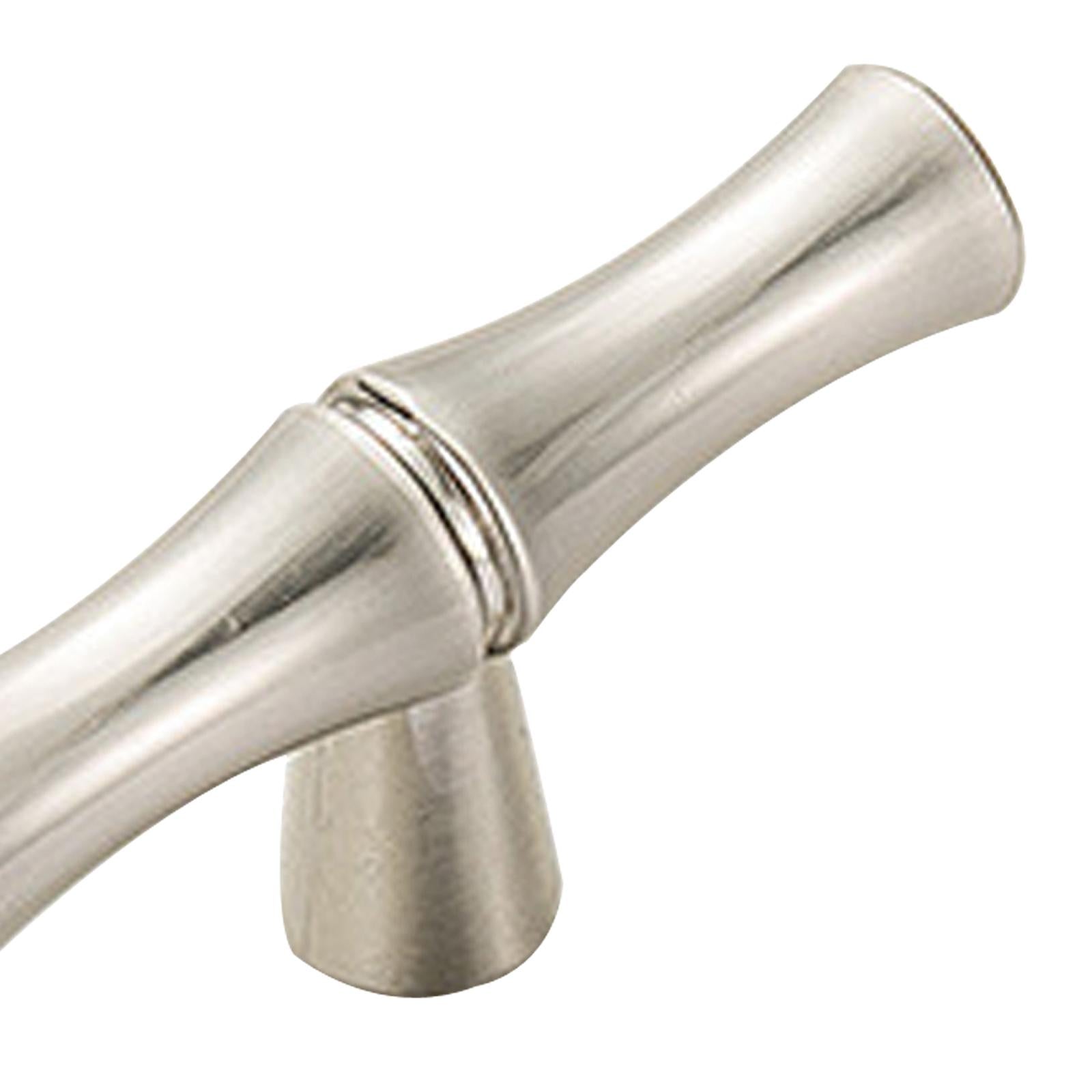 Cabinet Cupboard Handle Home Decoration Shoebox Door Bamboo Drawer Pull Knob 55mm Silver
