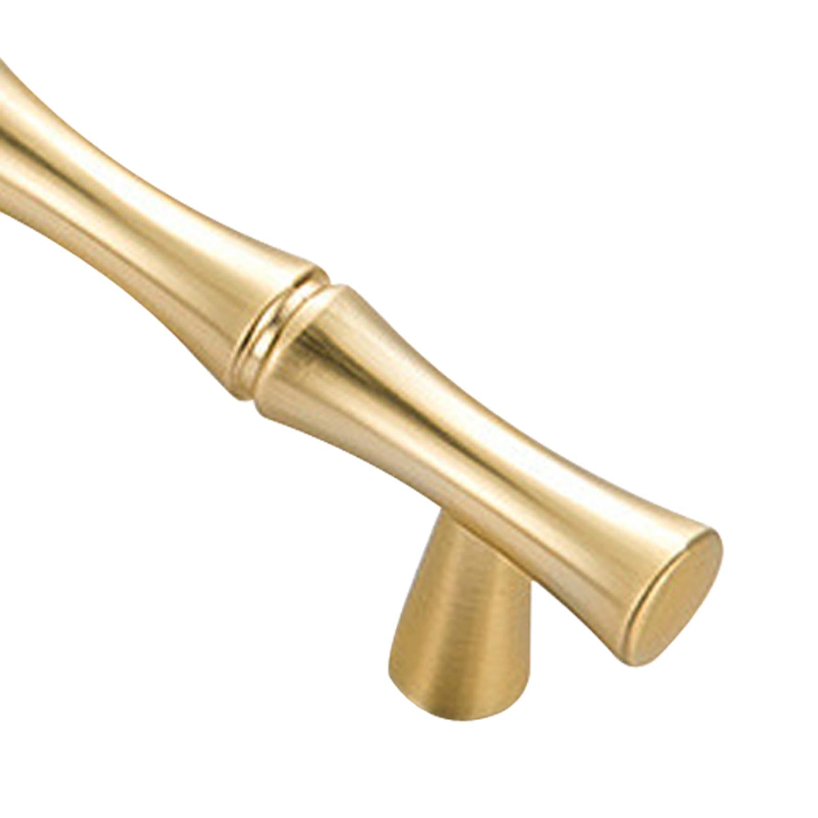 Cabinet Cupboard Handle Home Decoration Shoebox Door Bamboo Drawer Pull Knob 156mm Gold
