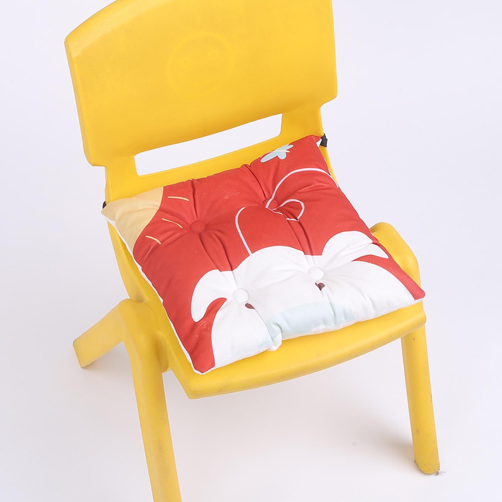 Cartoon Chair Cushion Decor Thickened Non-Slip Soft Stool Pad for Office Boy 11.81x11.81in Pig
