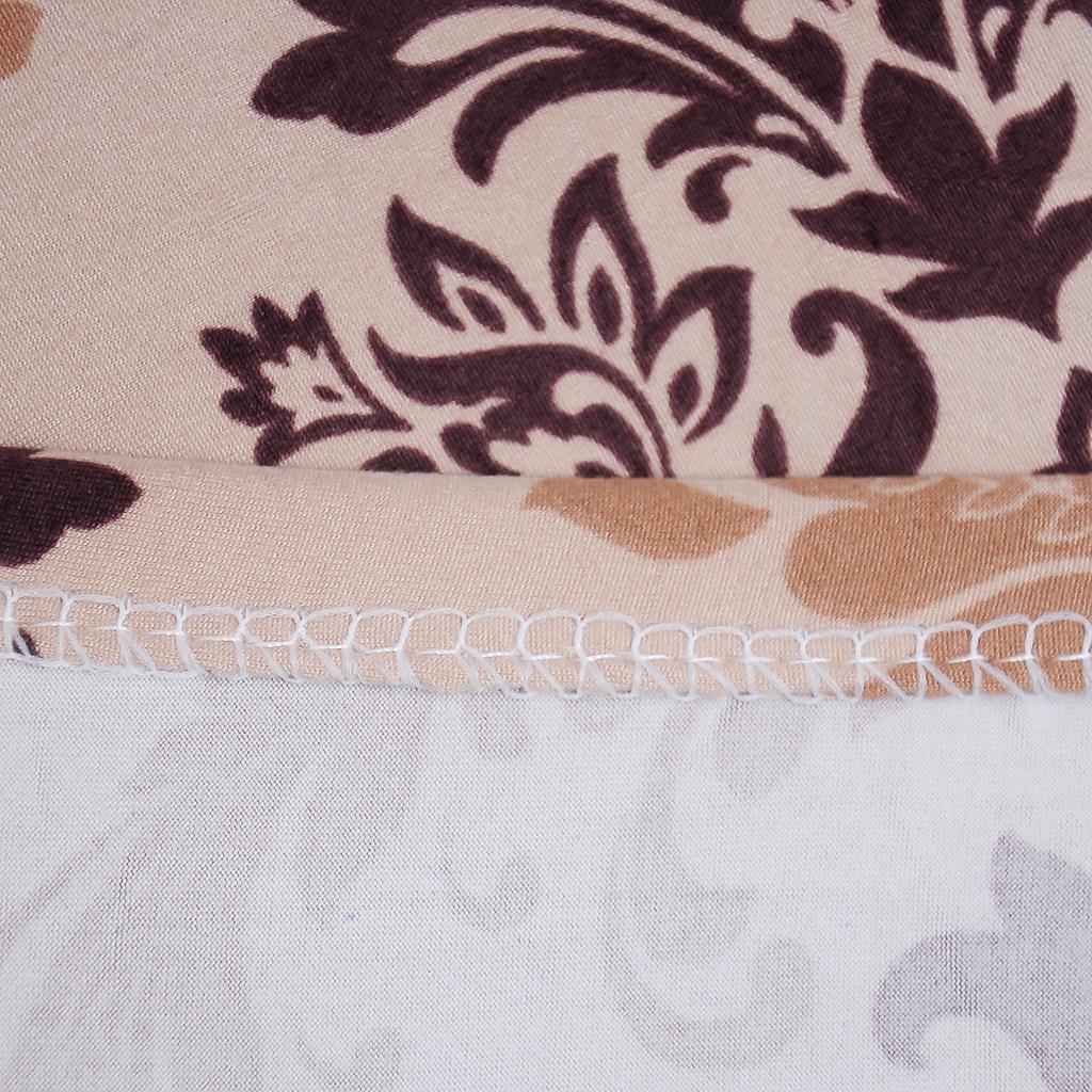 Stretch Wingback Chair Cover Slipcover Reusable Arm Chairs Protector Cover Brown