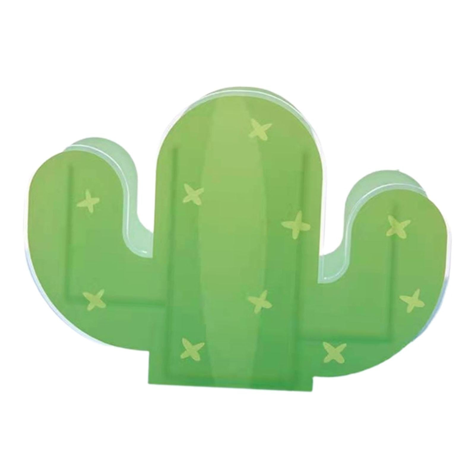 Acrylic Pen Holder Brush Holder School Stationer Pencil Pot for Students Cactus