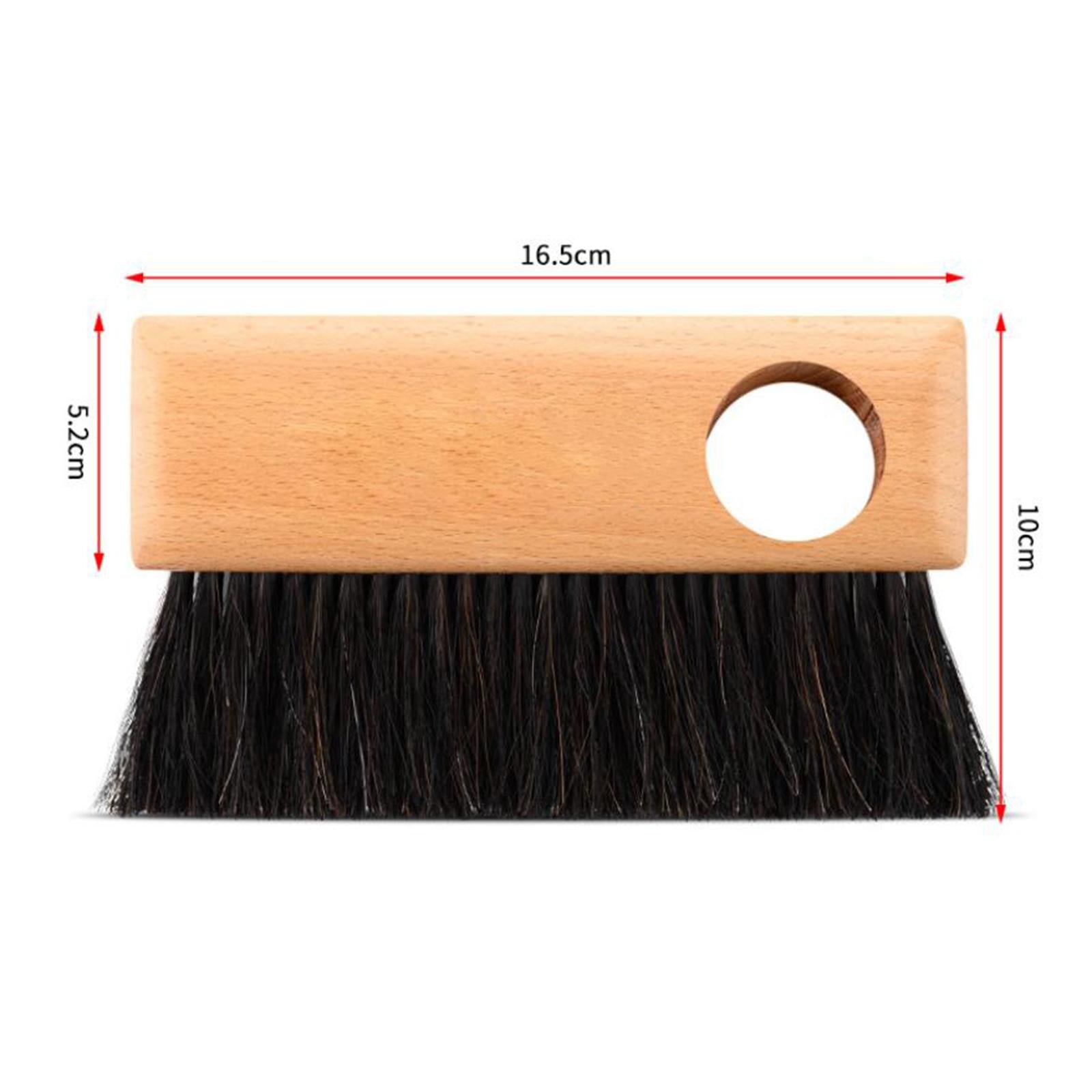 Coffee Grinder Machine Cleaning Brush Wooden Handle Rectangle wih Hole
