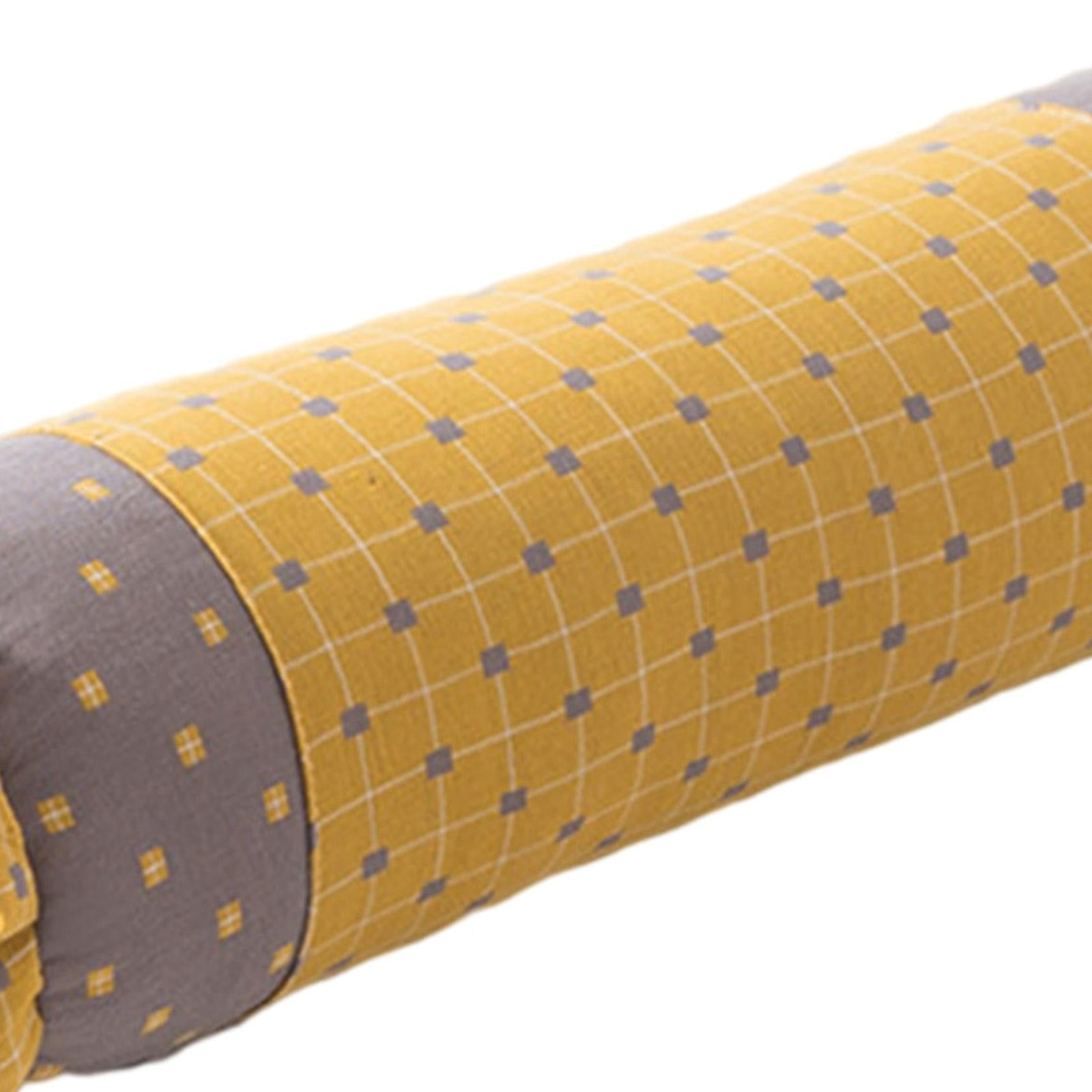 Cervical Pillow Bedroom Pregnancy Pillows Old Coarse Cloth Buckwheat Pillow Yellow Grey