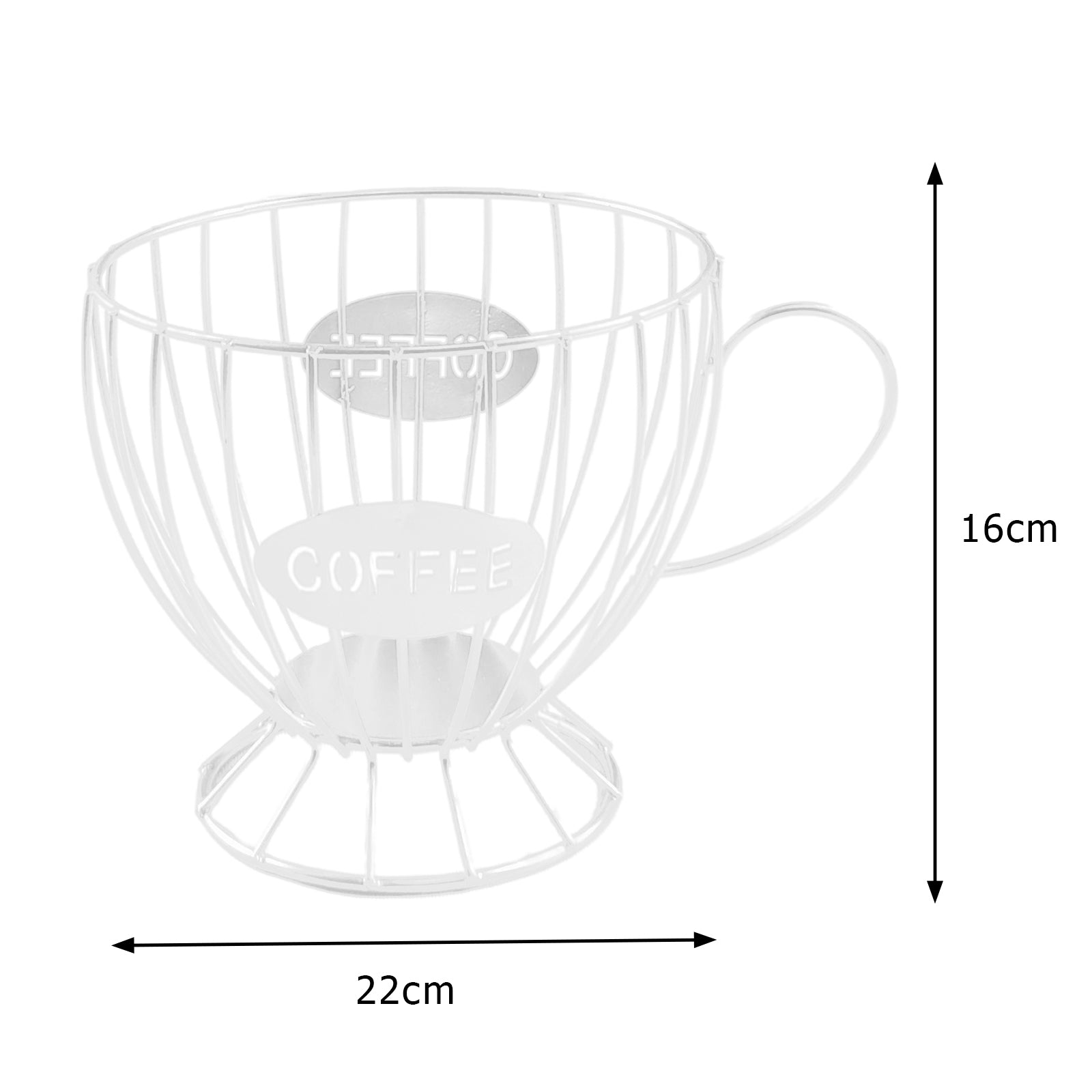 Coffee Pod Holder Birthday Gifts Coffee Machine Accessories for Desktop Cafe White
