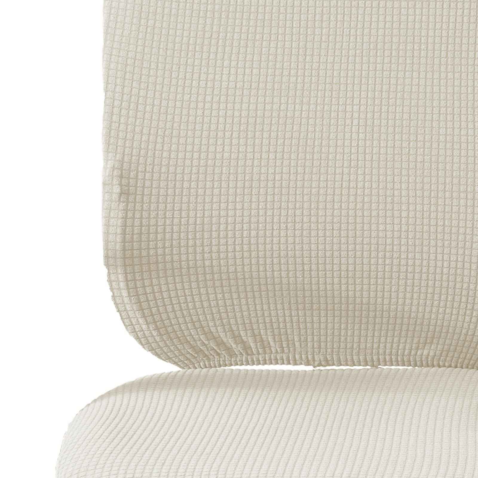 Computer Chair Cover Swivel Chair Cover for Rotating Chair White