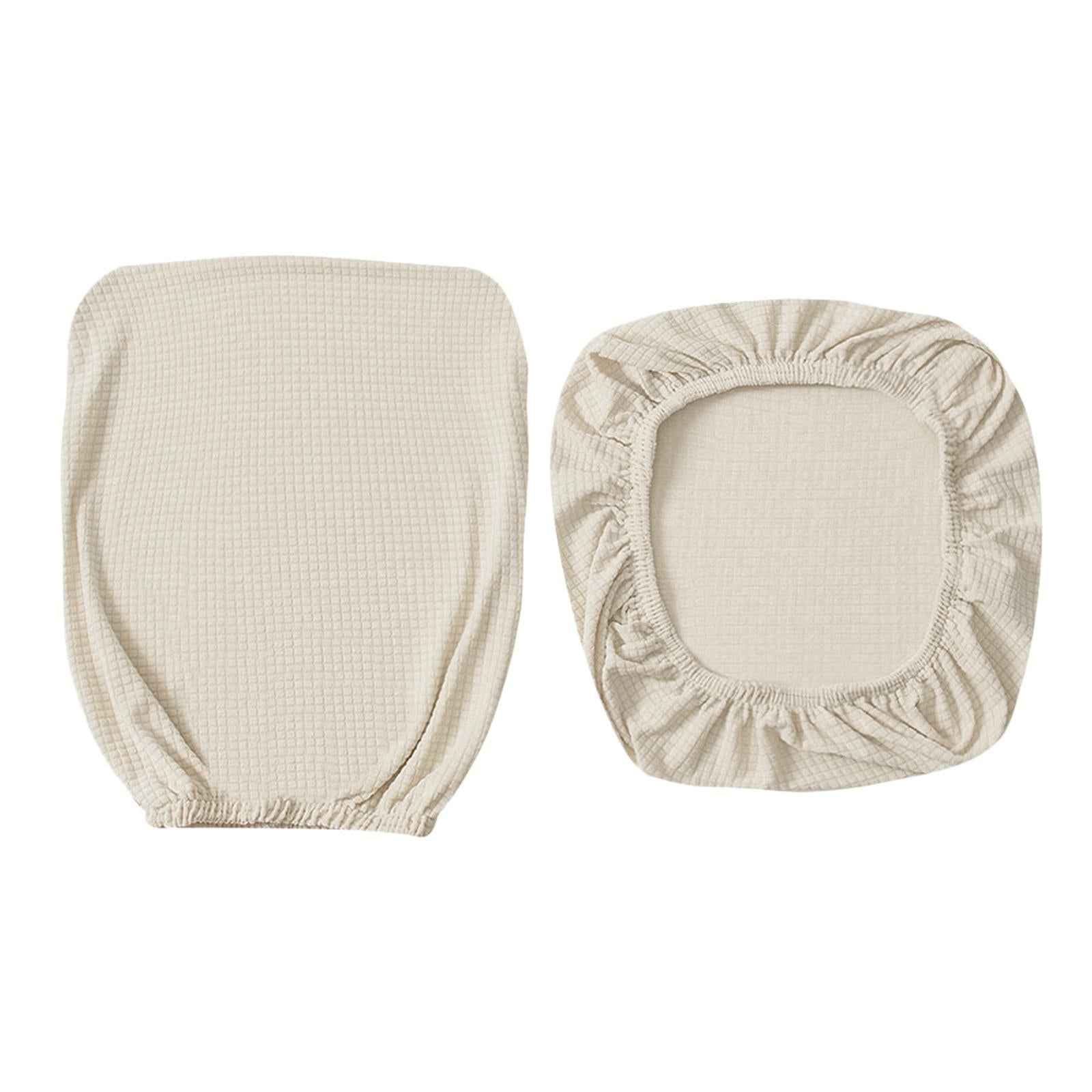 Computer Chair Cover Swivel Chair Cover for Rotating Chair White