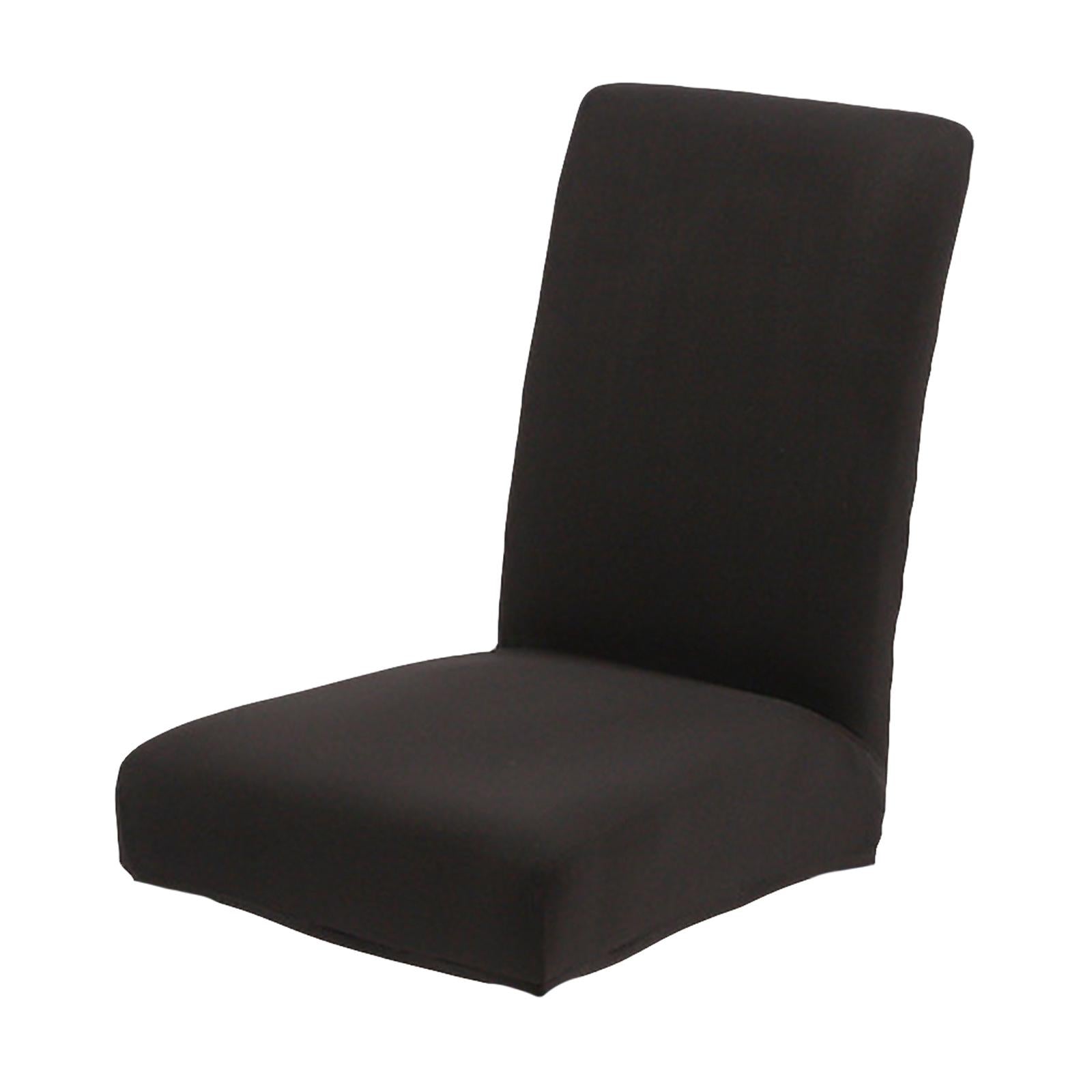 Chair Cover Washable Elastic Removable Thick for Party Dining Room Ceremony Black