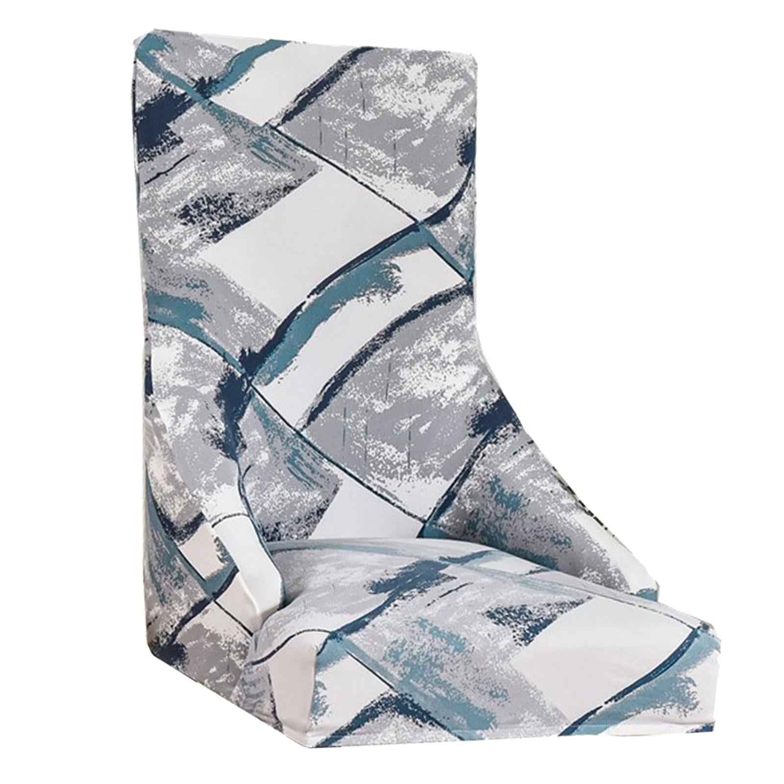 Wingback Chair Cover Stretchable Decor Dustproof for Kitchen Dining Room Flowing Cloud
