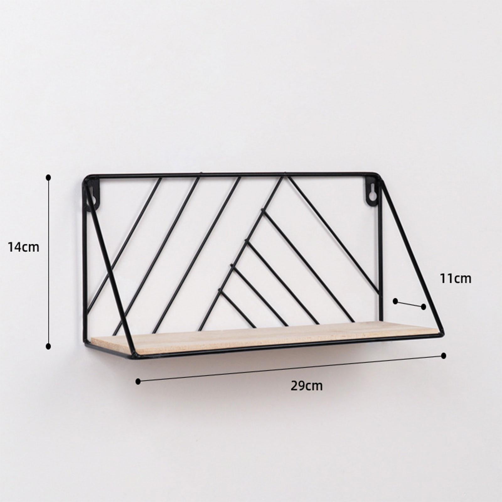Bathroom Tower Rack Shelf Wall Mounted Kitchen Iron Storage Holder Black S