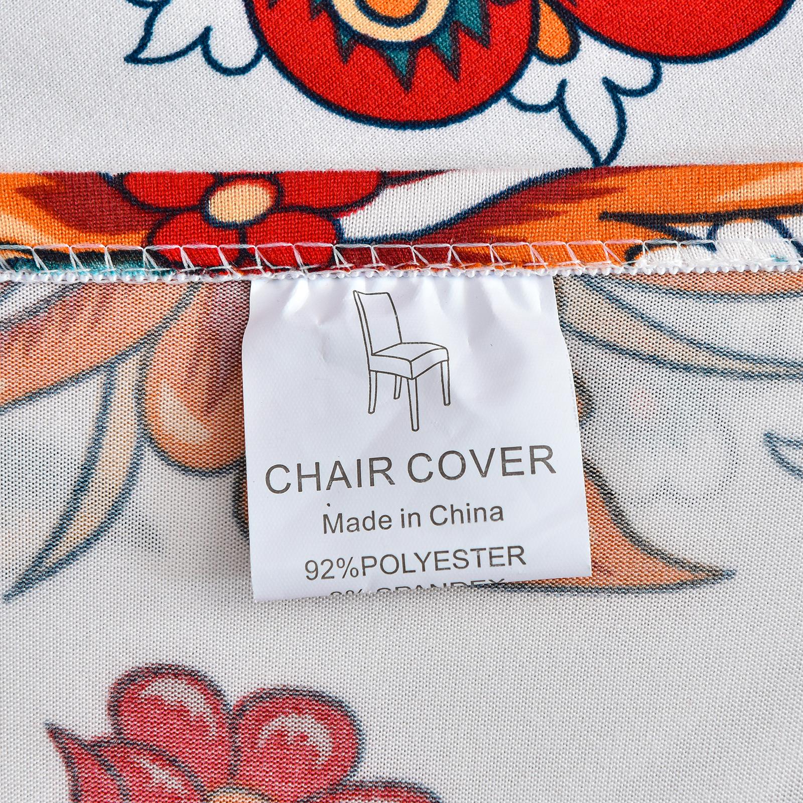 Chair Slipcover Printing Pattern Protecting Printed for Household Red