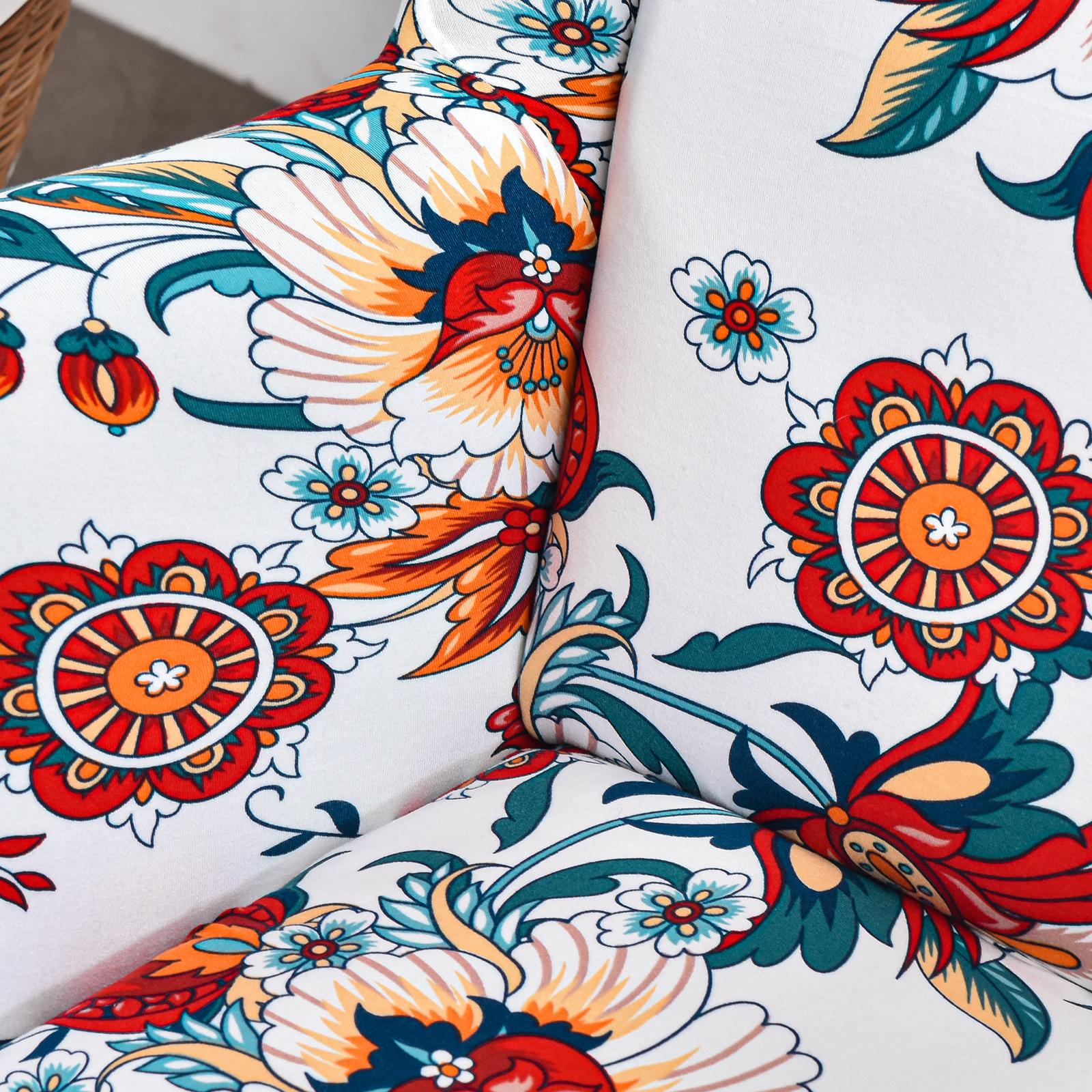 Chair Slipcover Printing Pattern Protecting Printed for Household Red