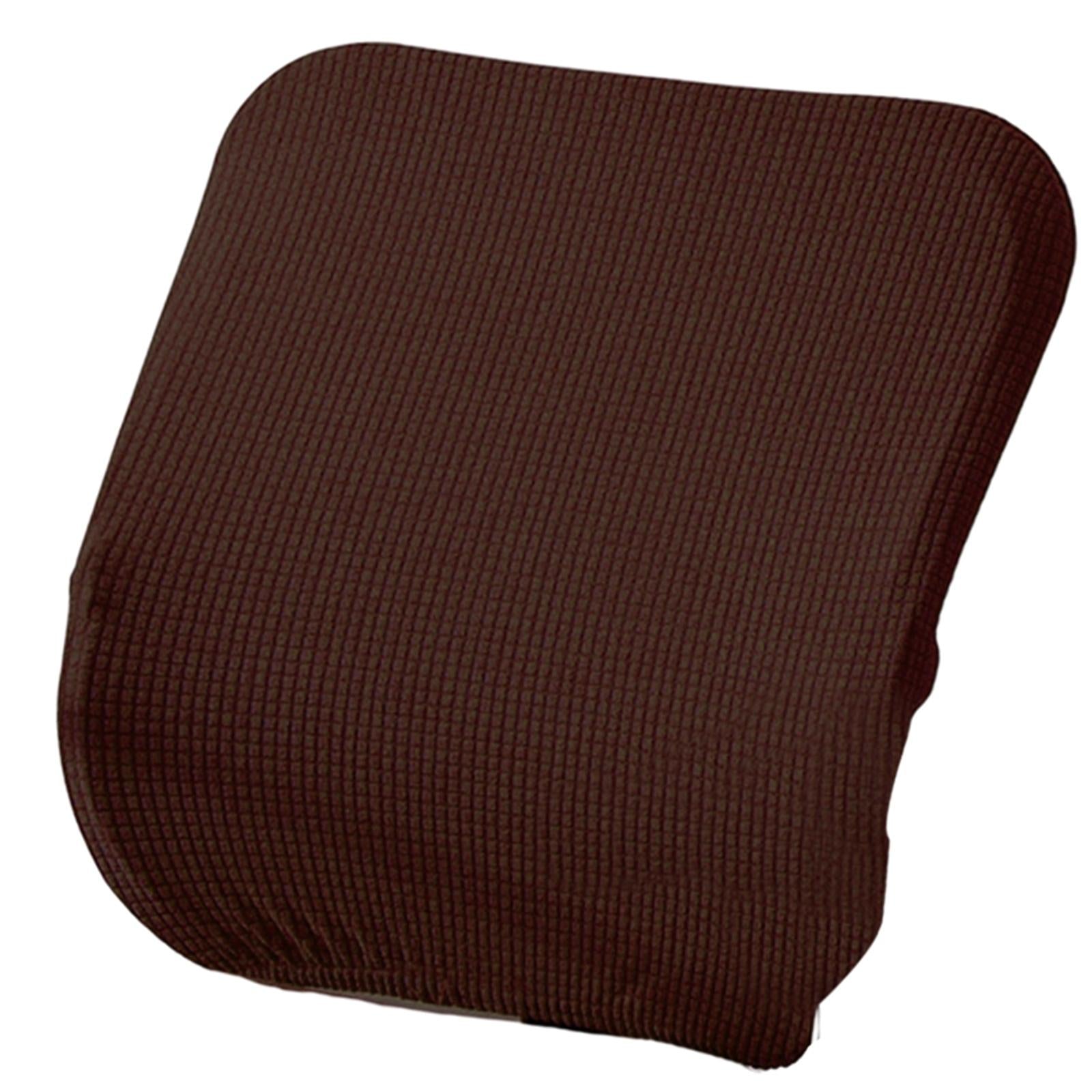 Chair Seat Slipcover Spandex Split Body Elastic Washable for Dining Room Brown